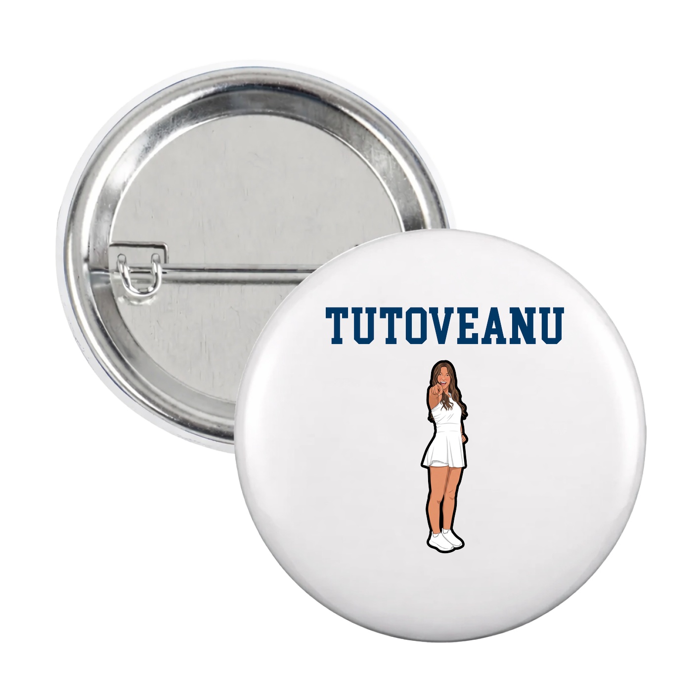 Game Day Button — Shirsey in White