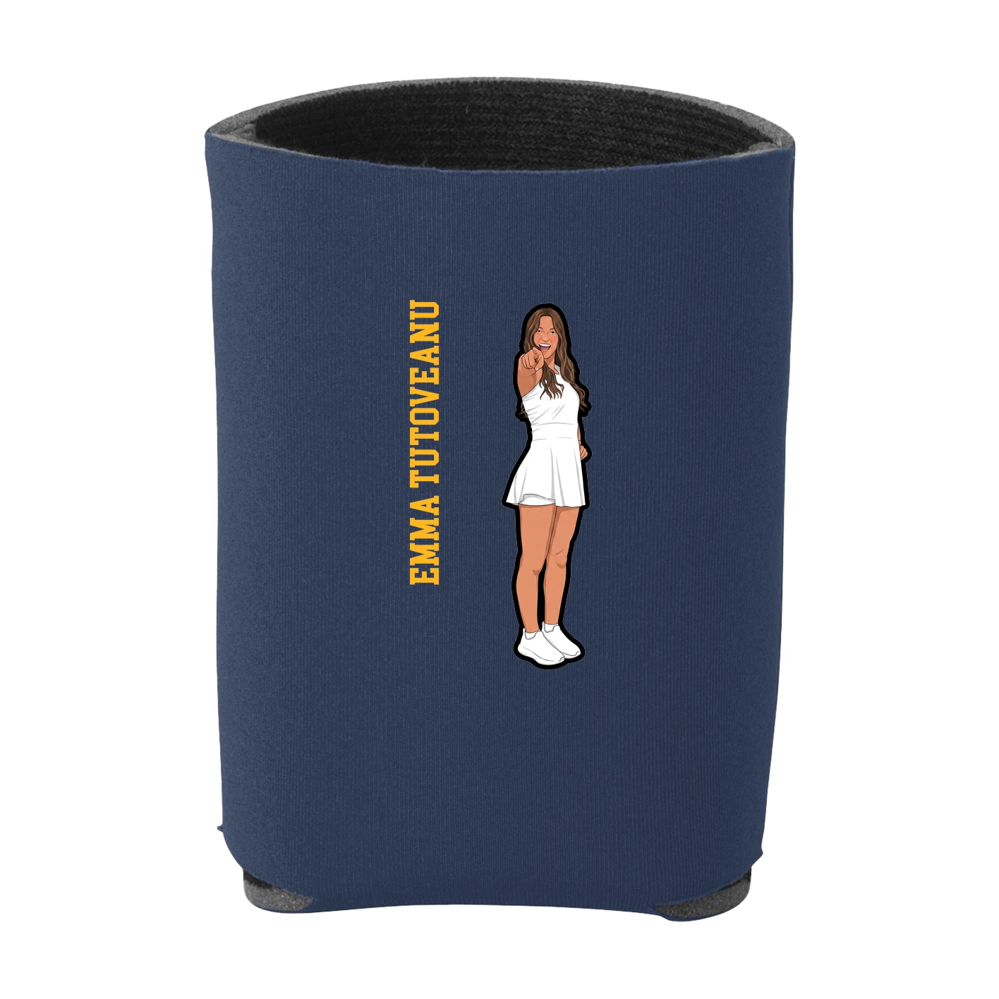 Can Holder — Name Vertical in Navy
