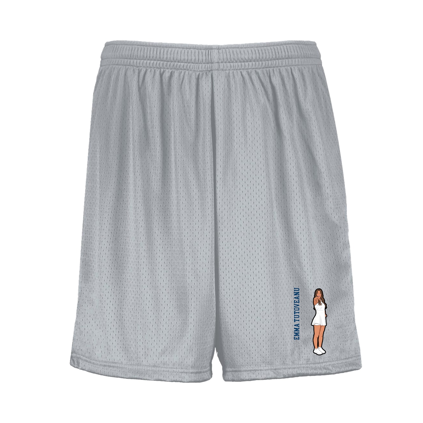 Shorts — Name Vertical in Silver