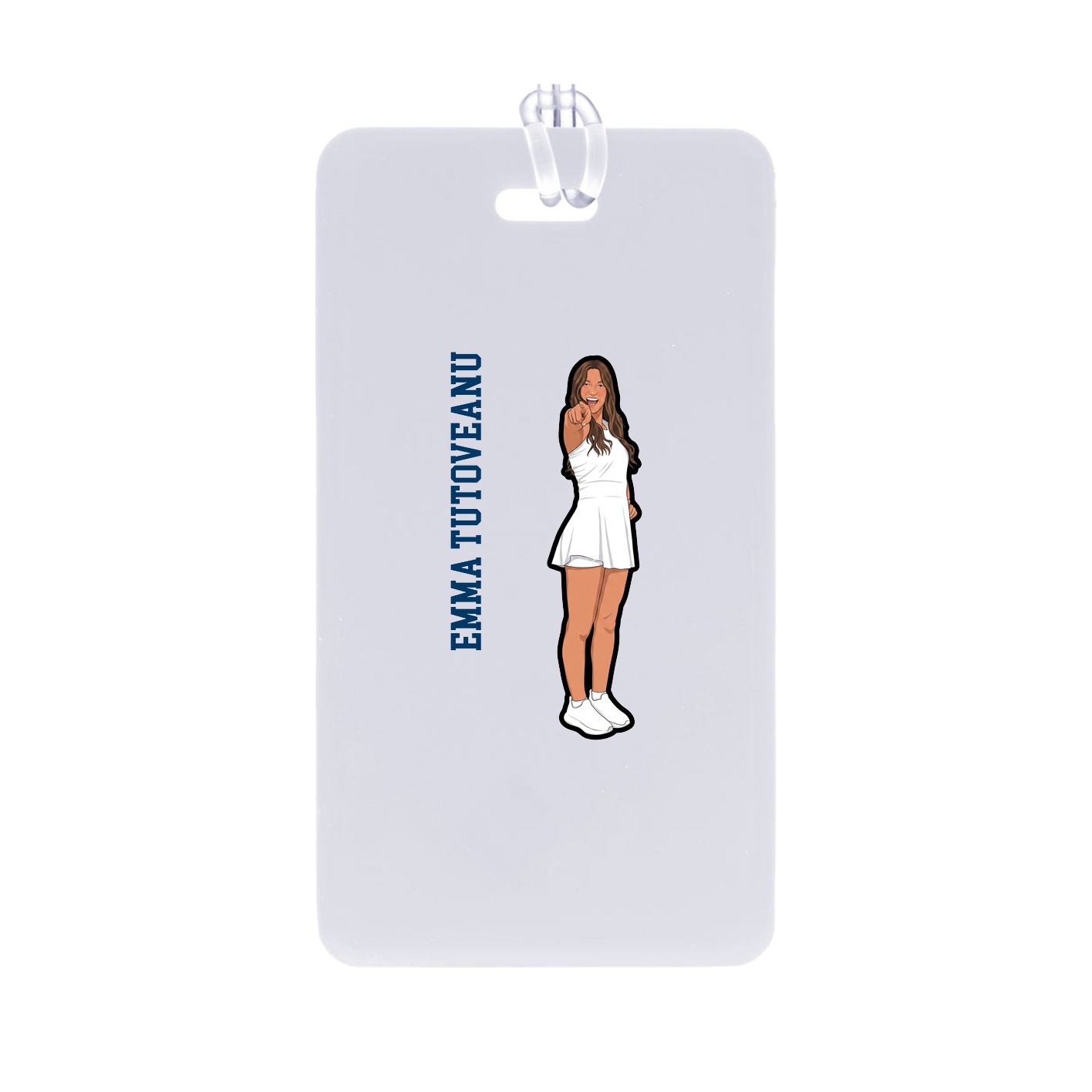 Bag Tag — Name Vertical in Classic