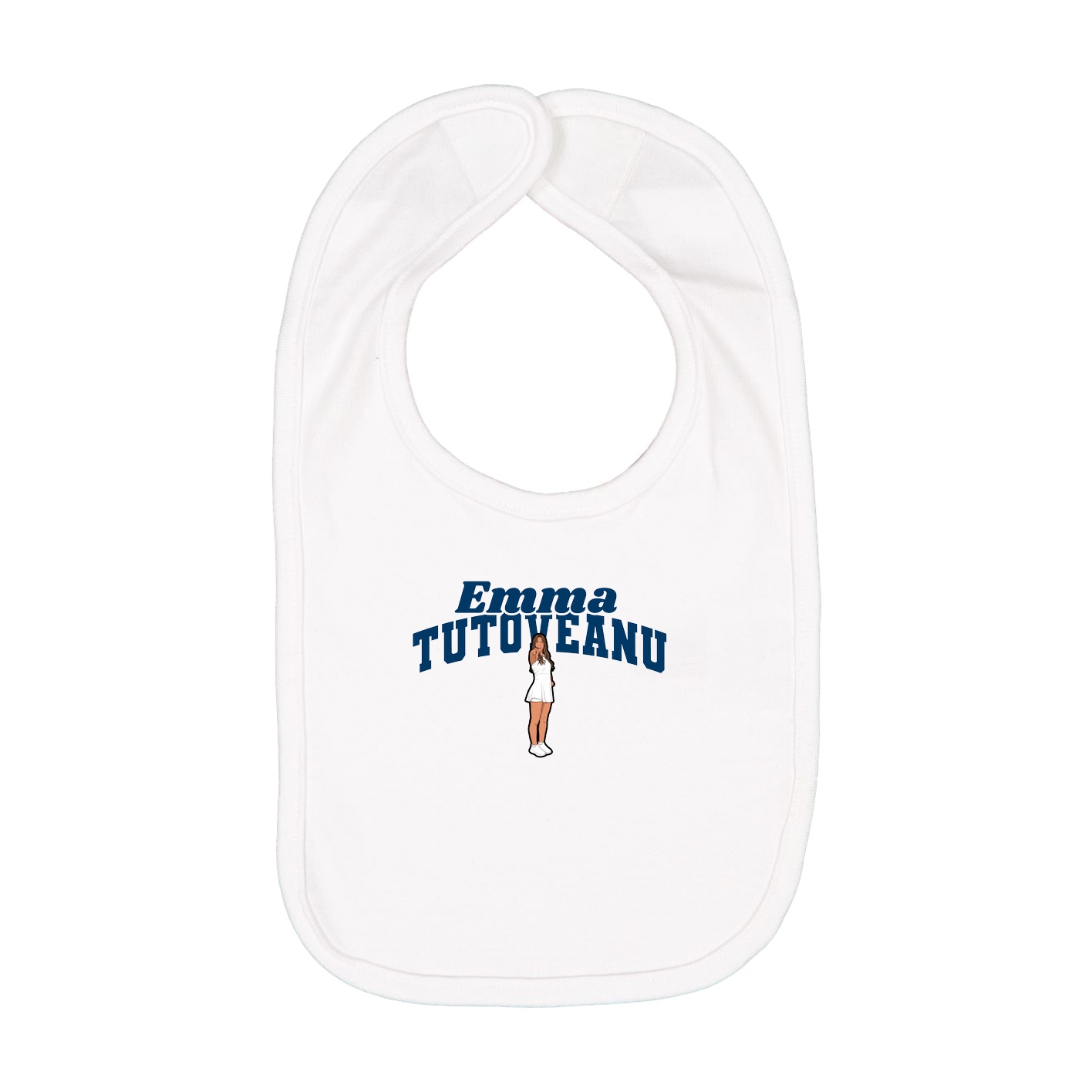 Infant Bib — Signature Arch in White