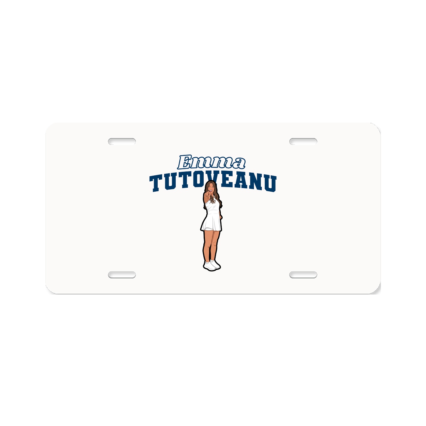 License Plate — Name Arch in Classic