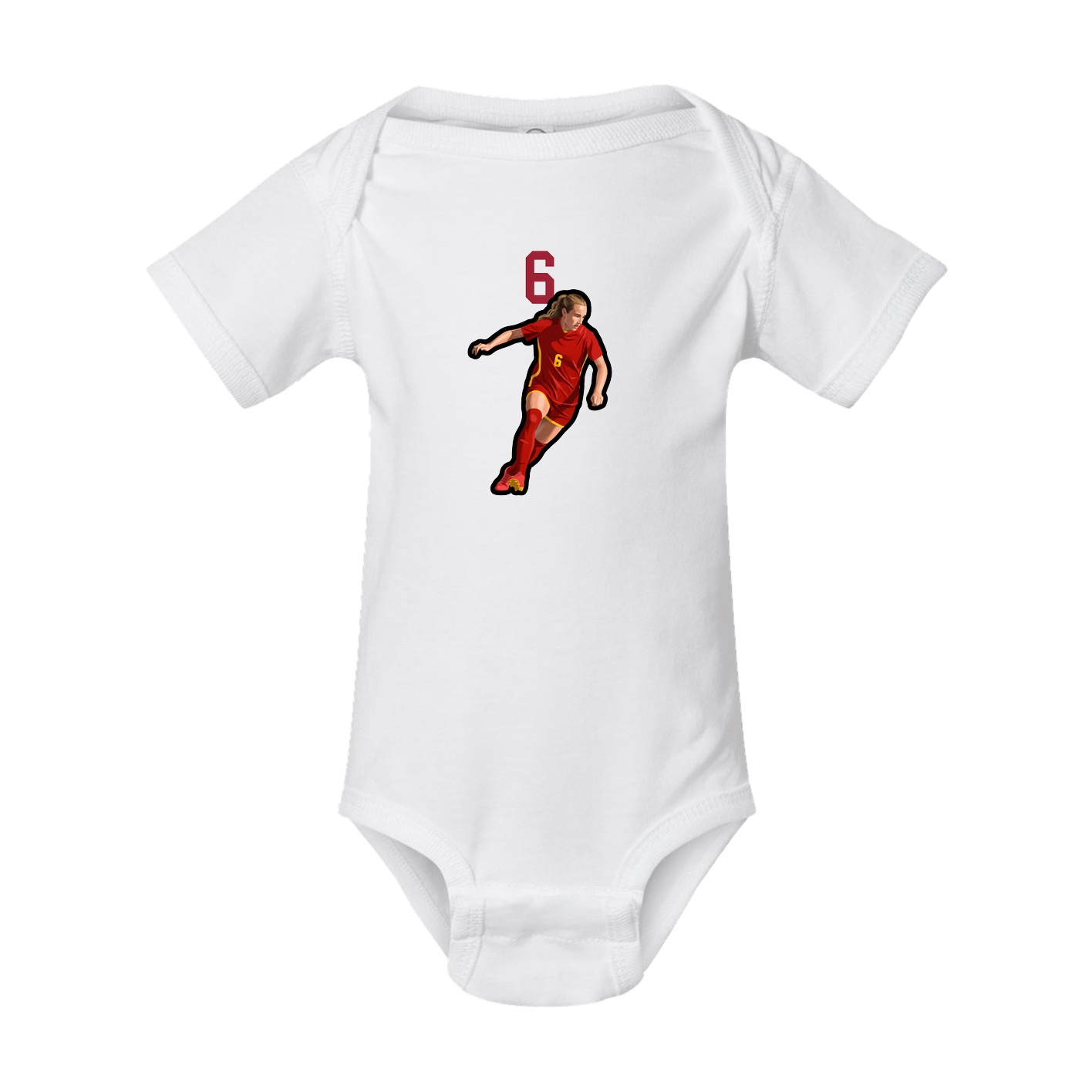 Baby Onesie — Number Top in White