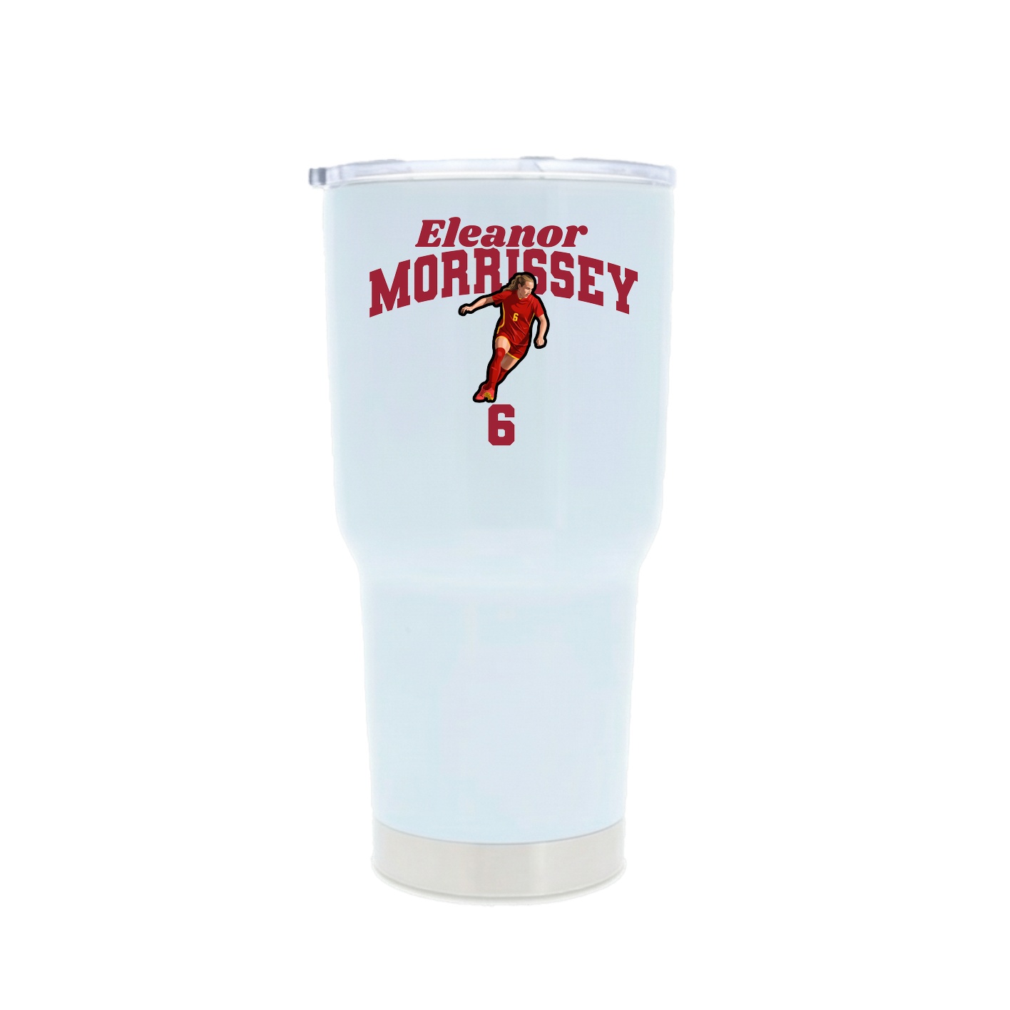 30oz Stainless Steel Tumbler — Signature Arch in White