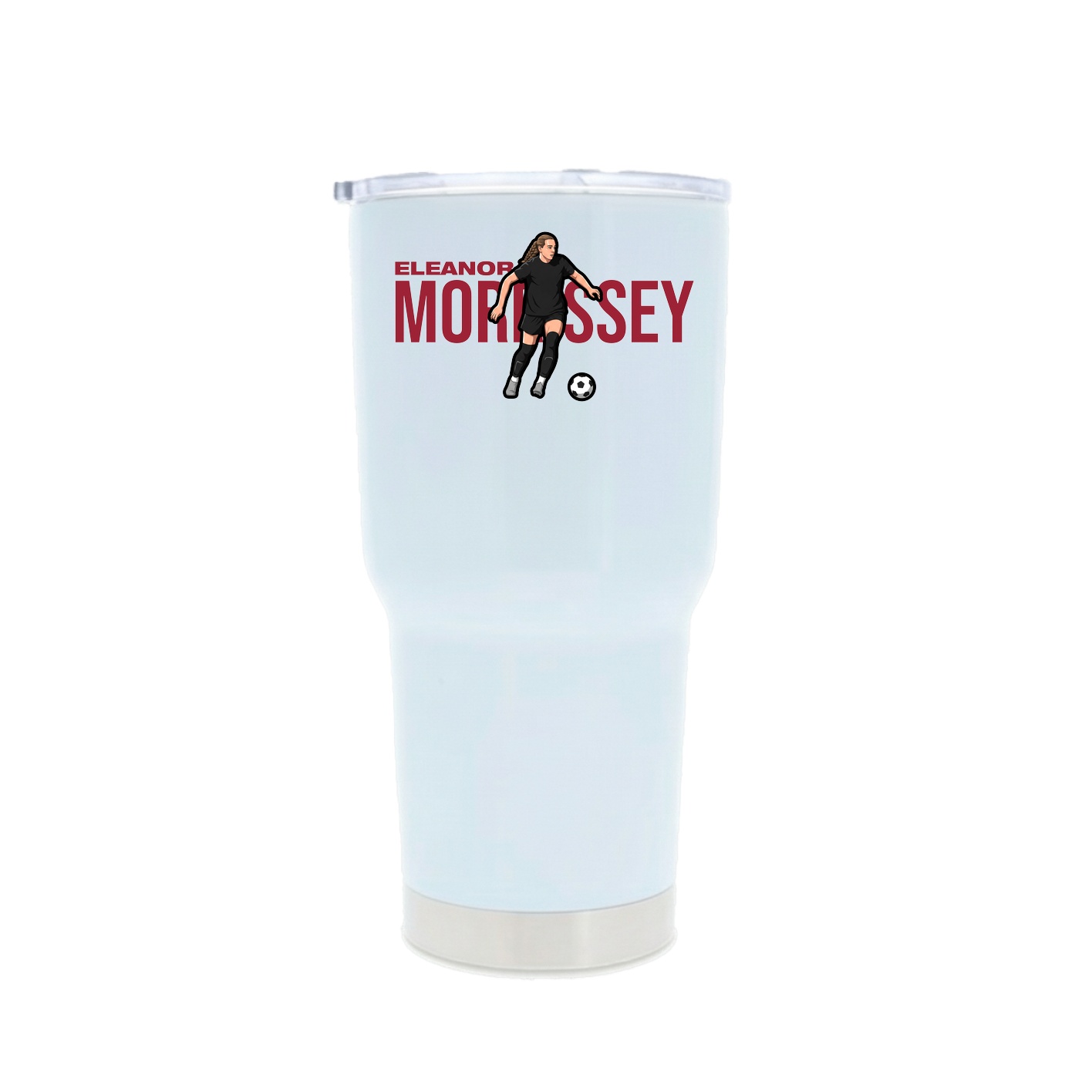 30oz Stainless Steel Tumbler — Player Name in White