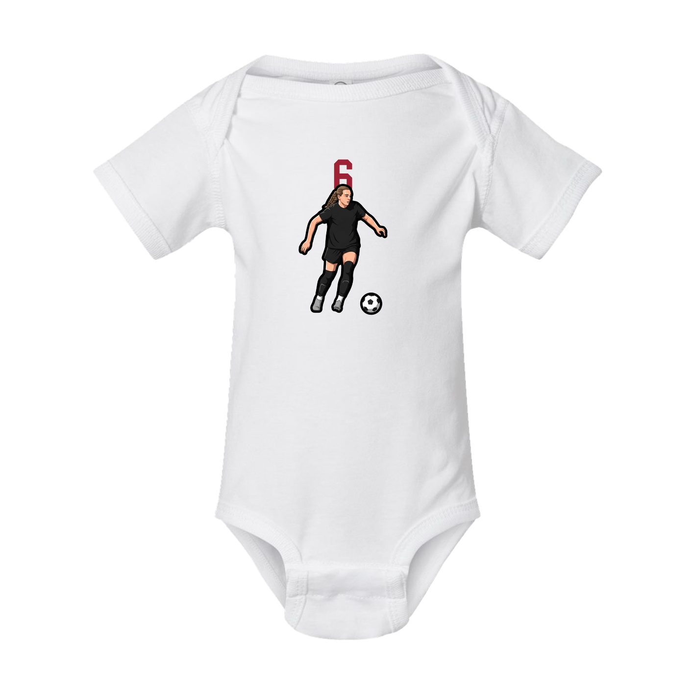 Baby Onesie — Number Top in White