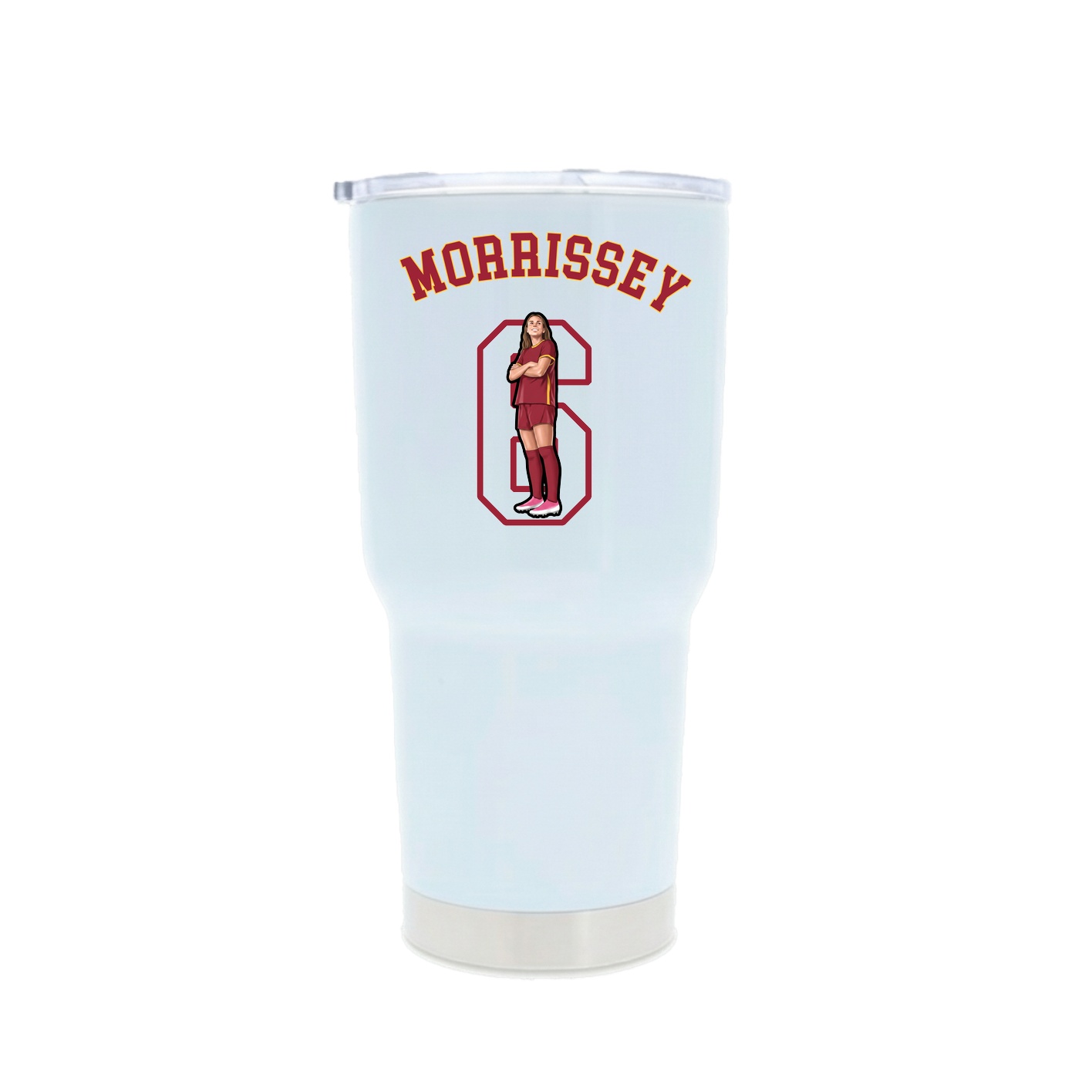 30oz Stainless Steel Tumbler — Shirsey Arch in White