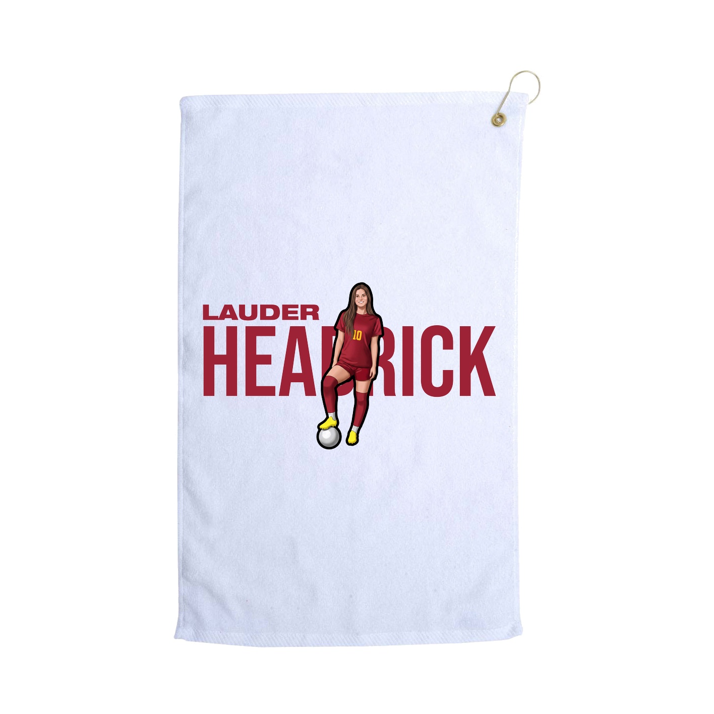Golf Towel — Player Name in White