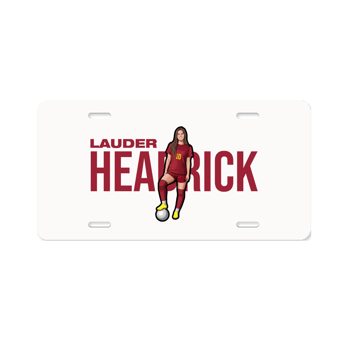 License Plate — Player Name in Classic