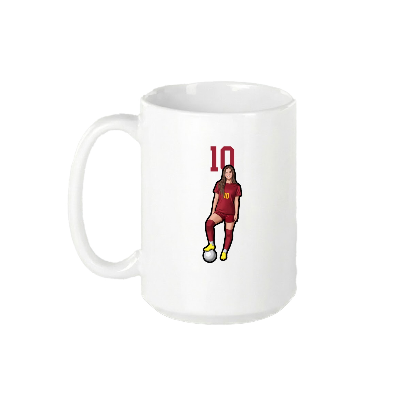 15oz Coffee Mug — Number Top in White