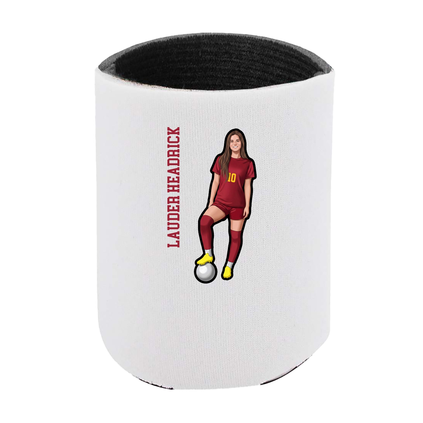 Can Holder — Name Vertical in White