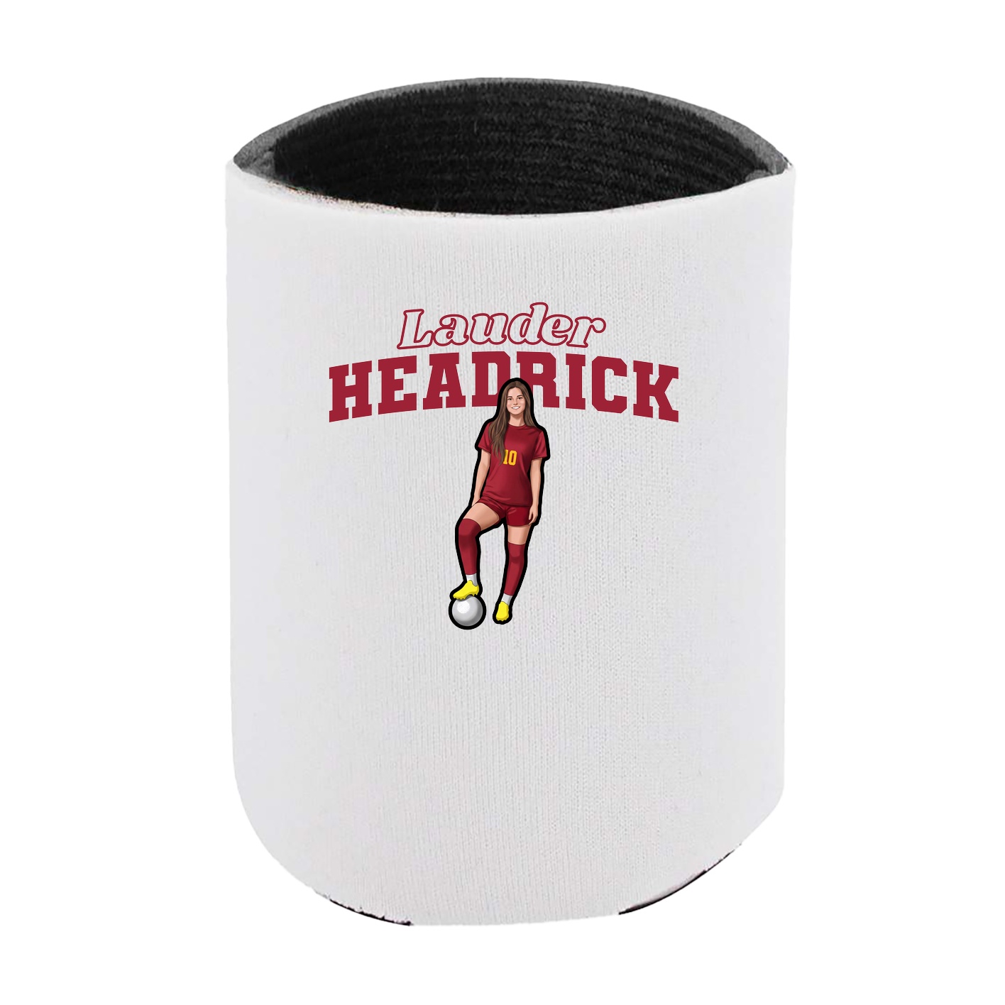 Can Holder — Name Arch in White