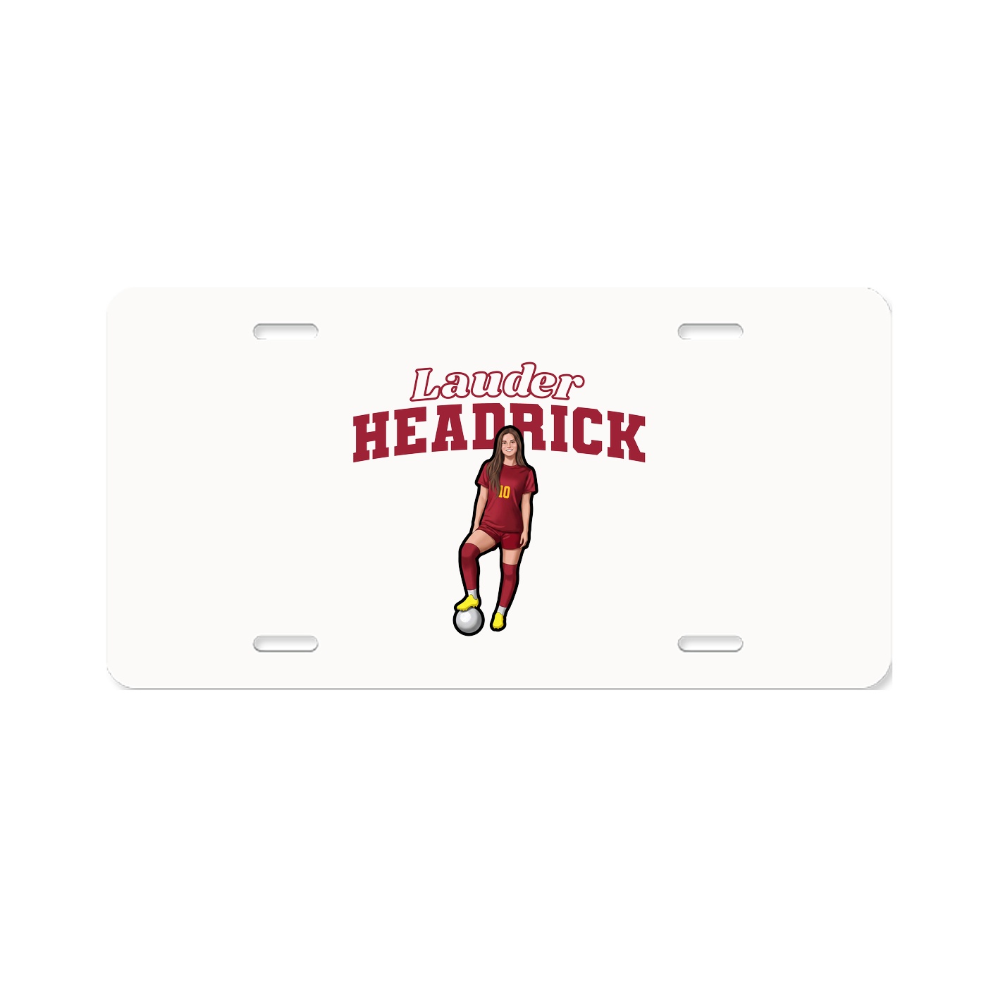 License Plate — Name Arch in Classic