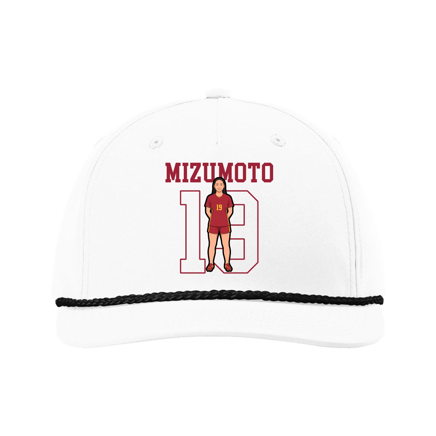 Five-Panel Classic Rope Cap — Shirsey in White