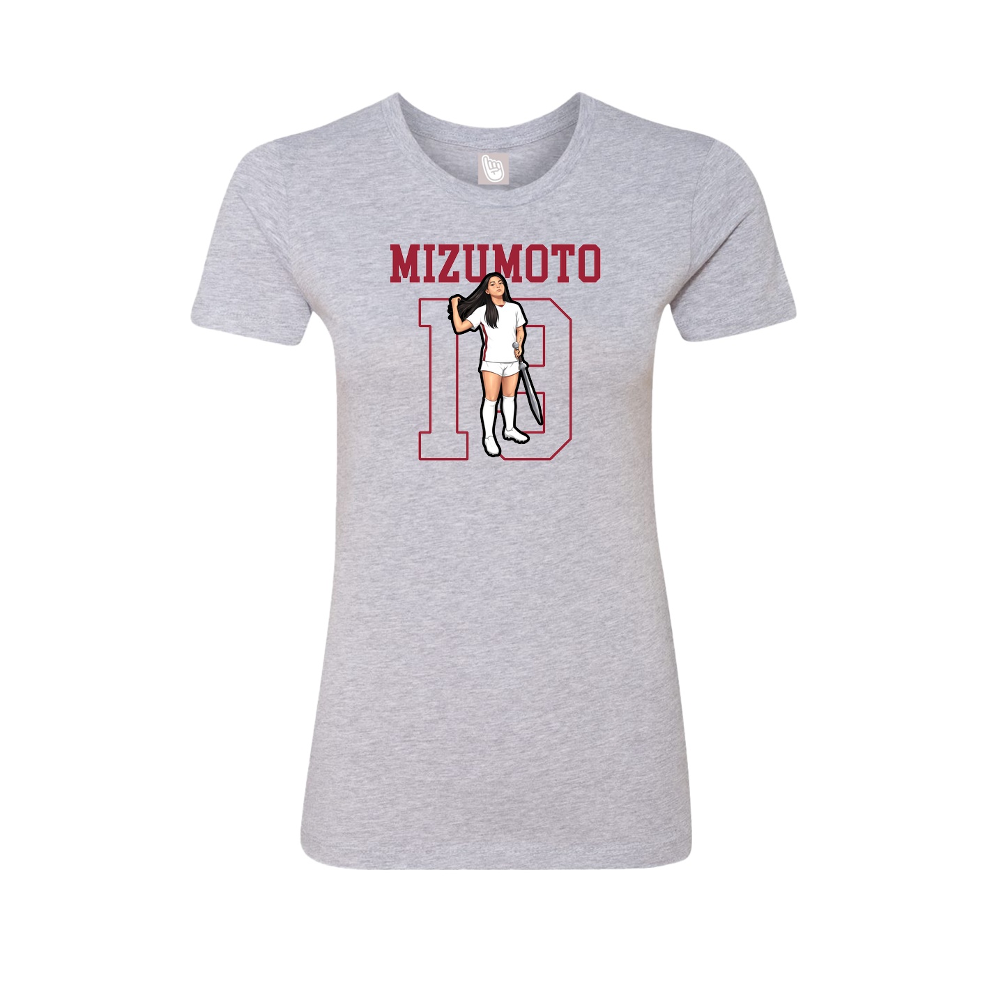 Fitted Women's Tee — Shirsey in Grey