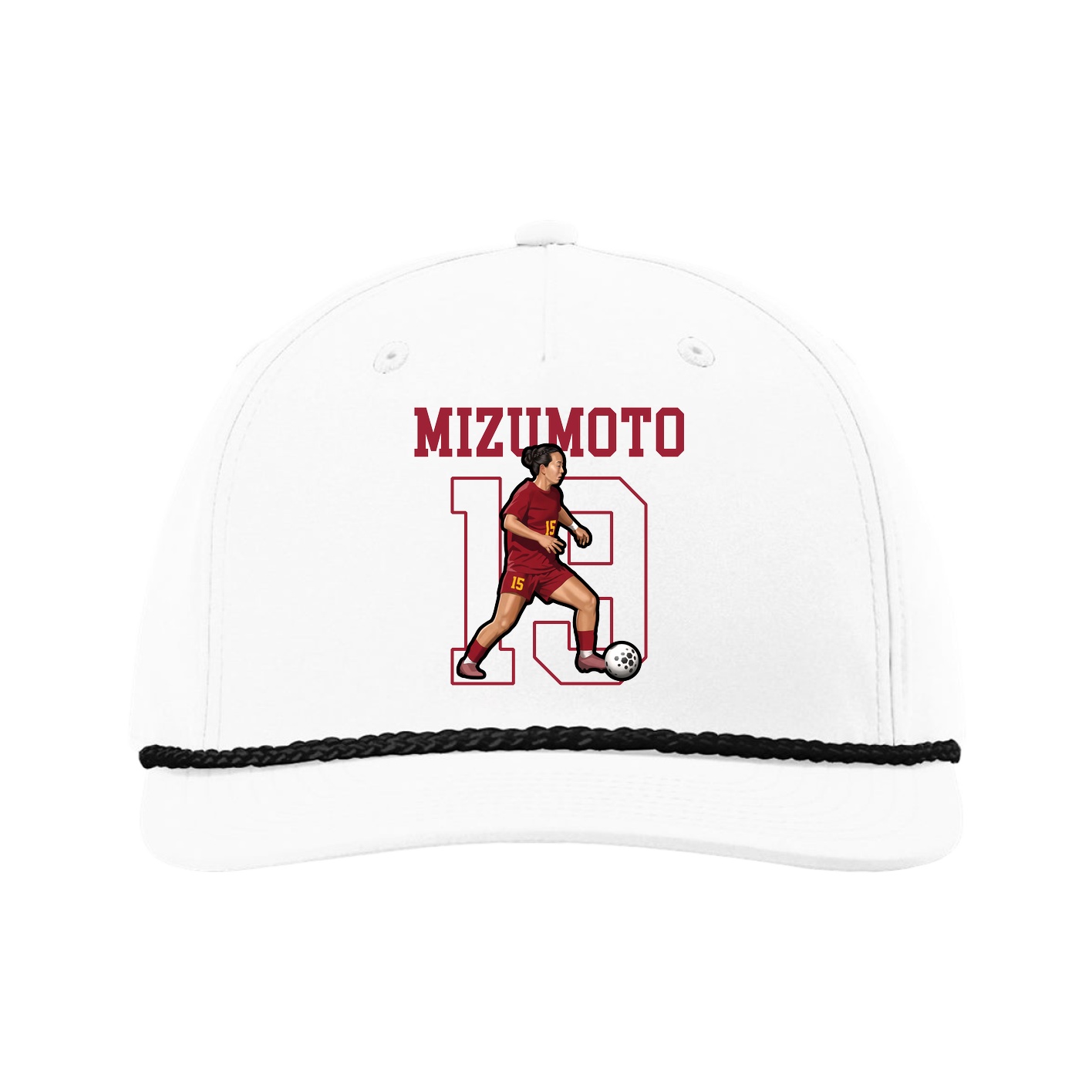 Five-Panel Classic Rope Cap — Shirsey in White