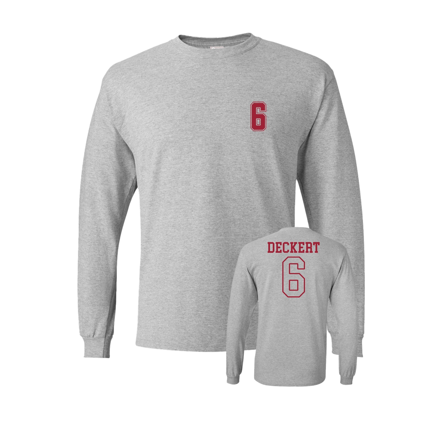 Long Sleeve Tee — Chest Back in Grey