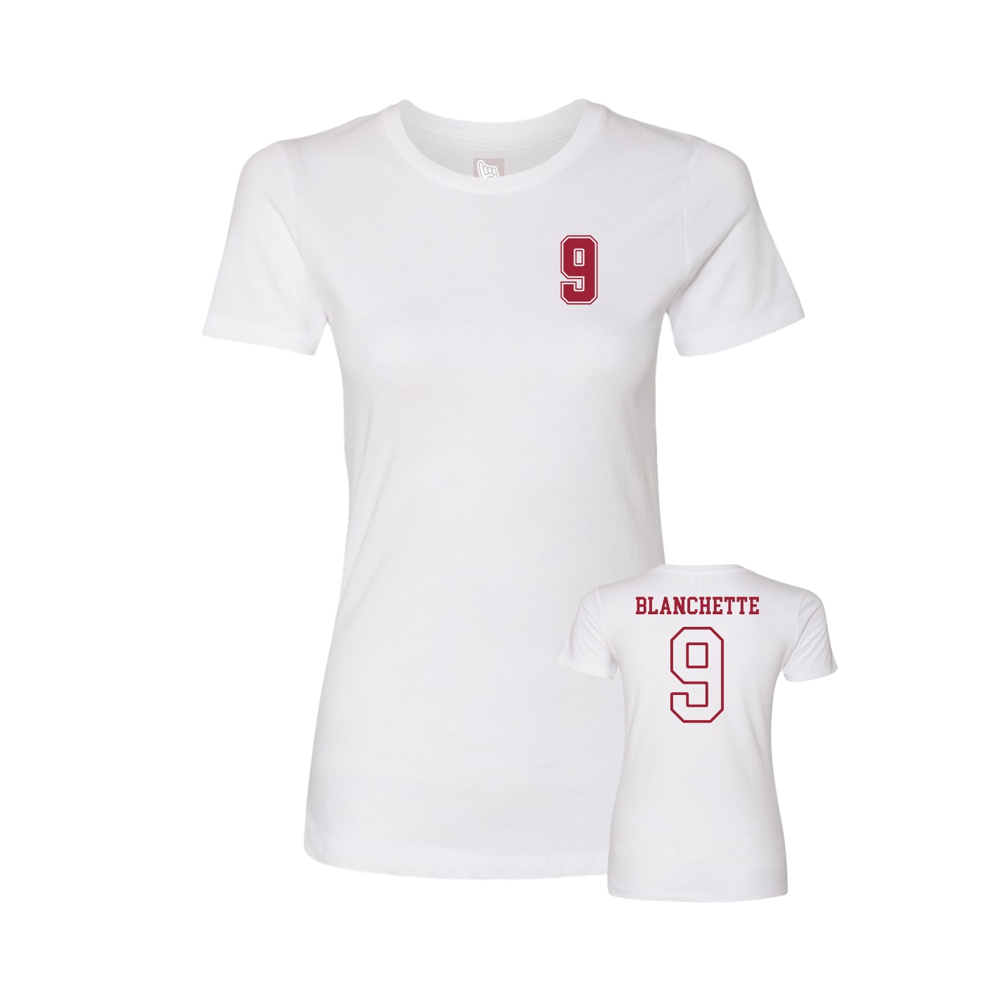 Womens Tee — Chest Back in White