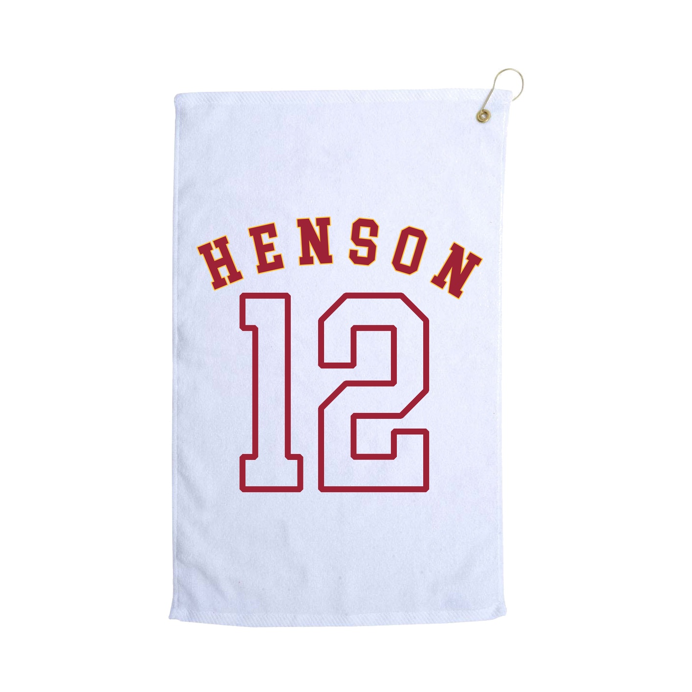Golf Towel — Shirsey Arch in White