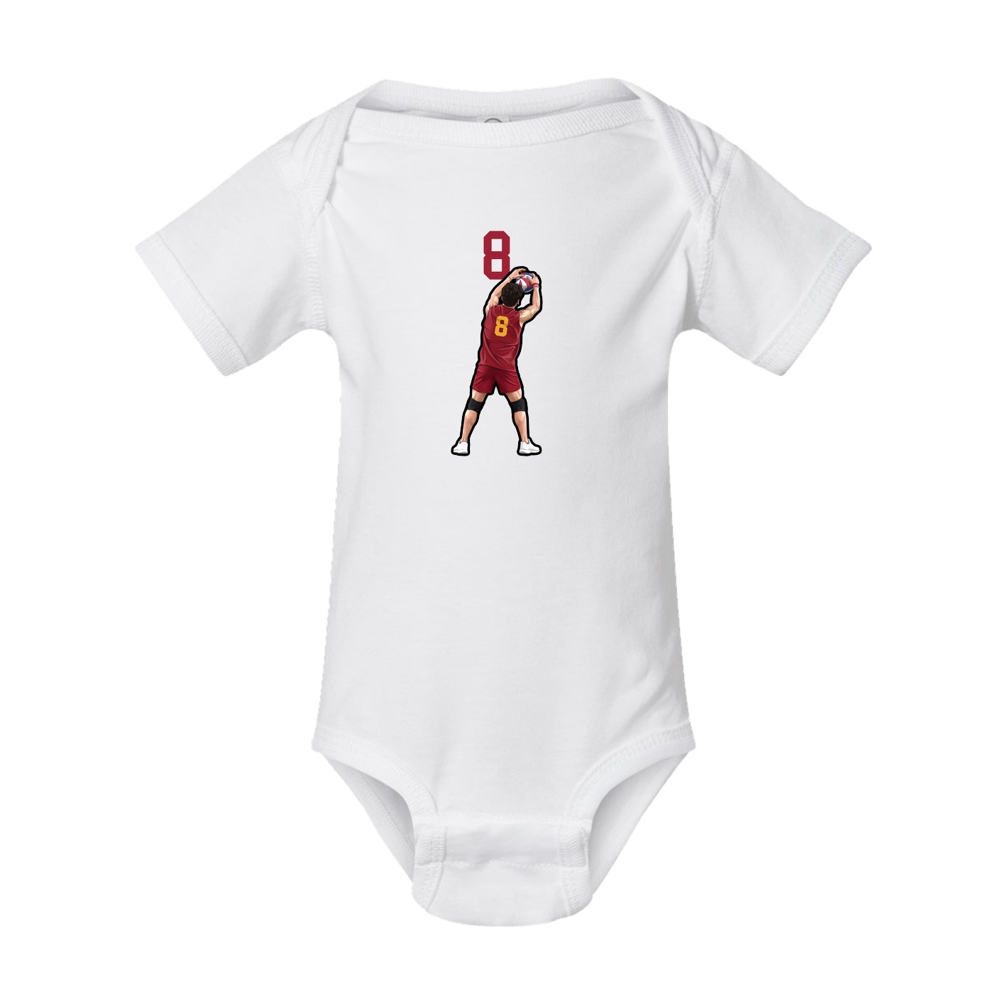 Baby Onesie — Number Top in White