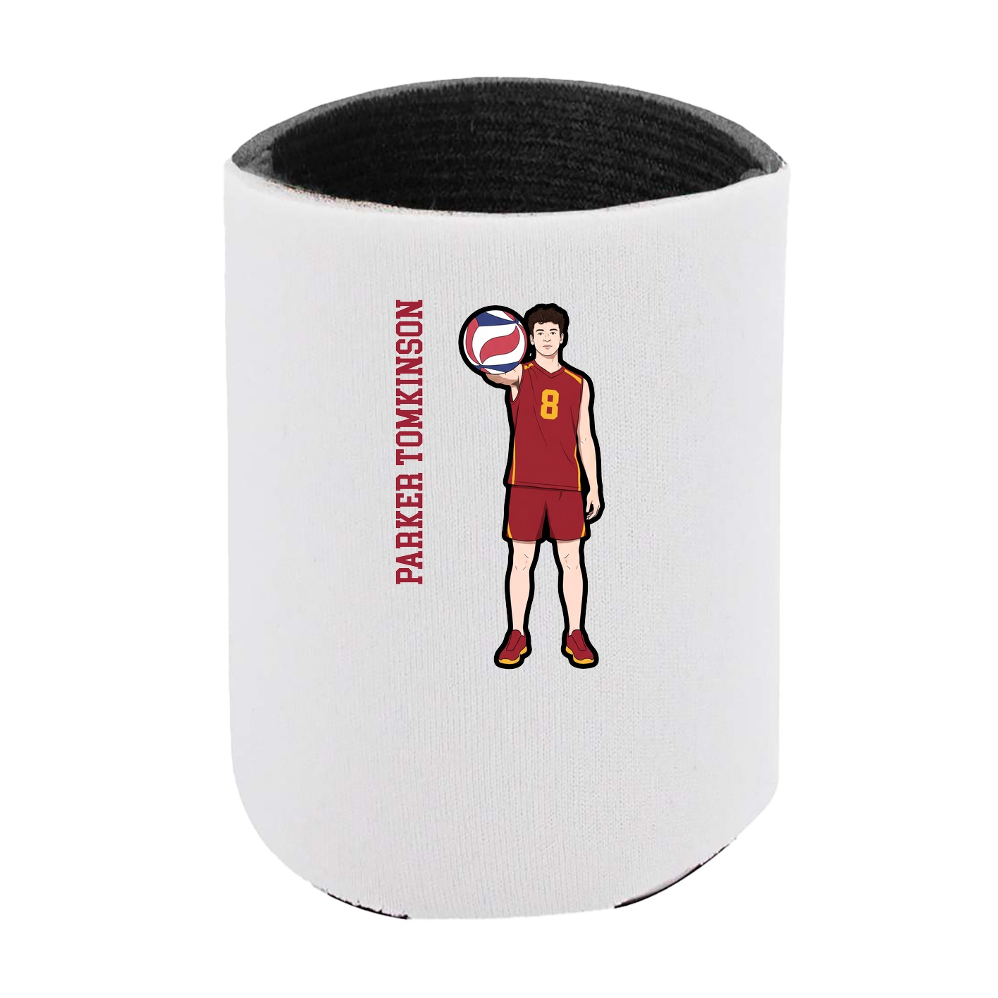 Can Holder — Name Vertical in White