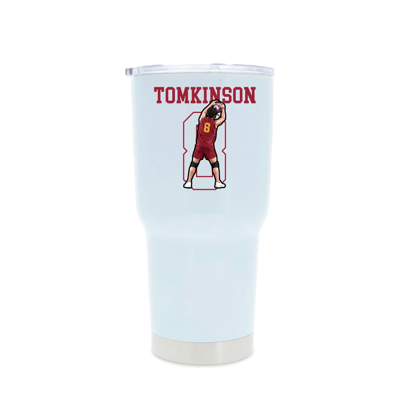 30oz Stainless Steel Tumbler — Shirsey in White