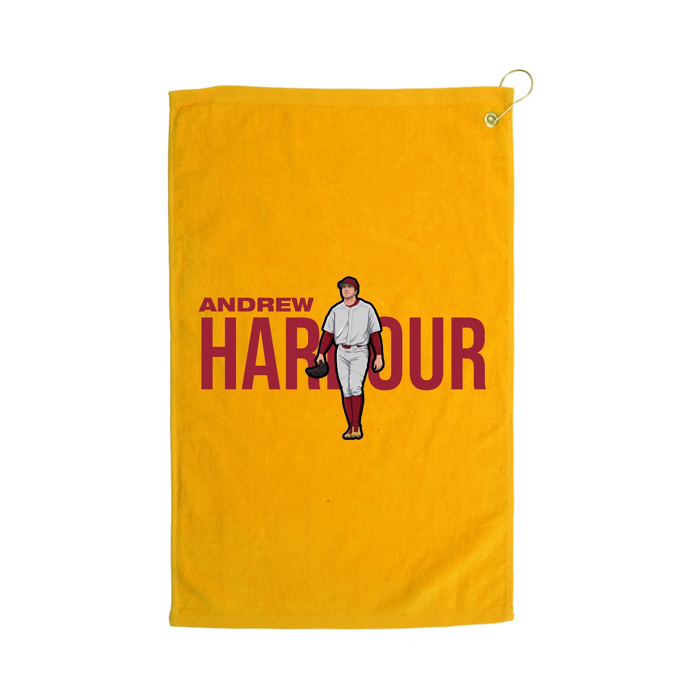 Golf Towel — Player Name in Gold
