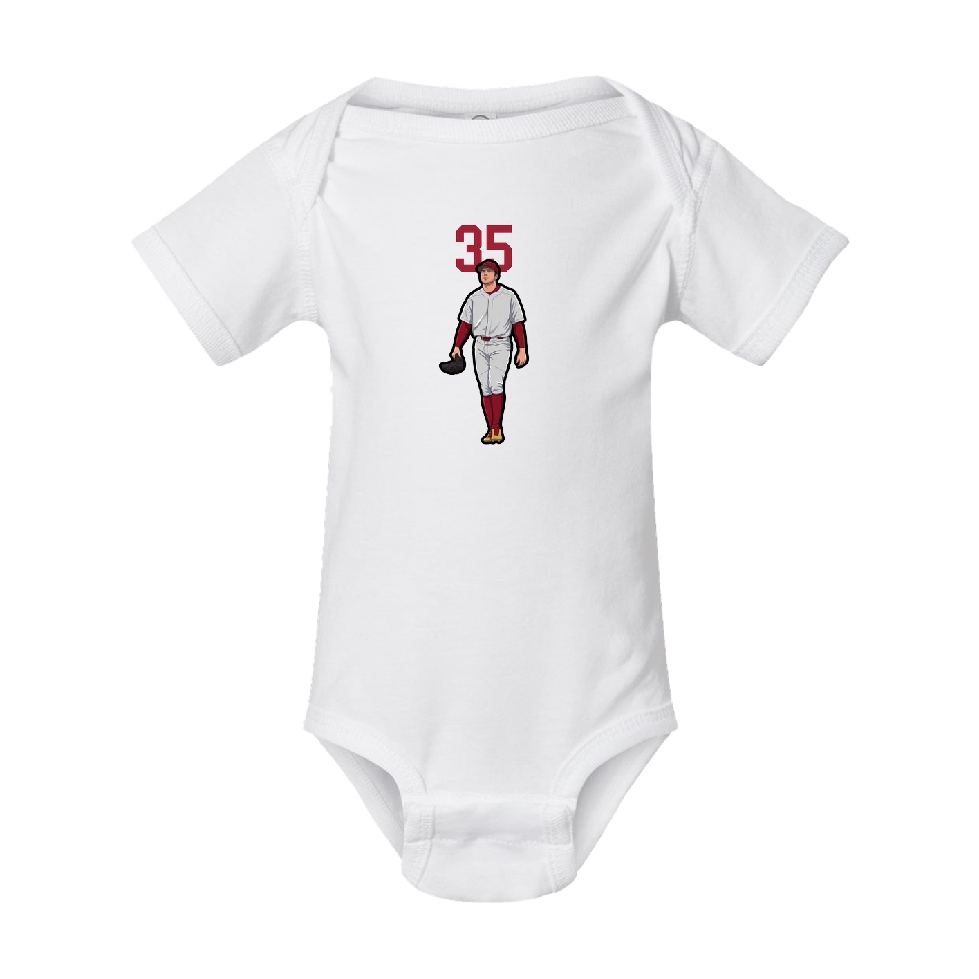 Baby Onesie — Number Top in White