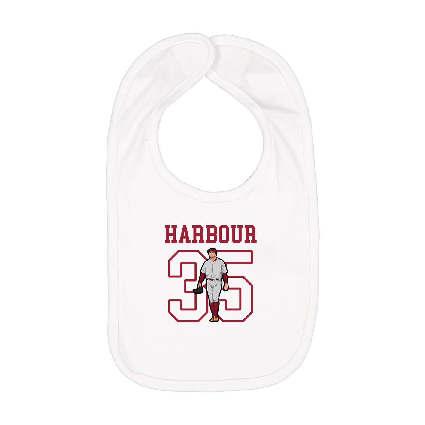 Infant Bib — Shirsey in White