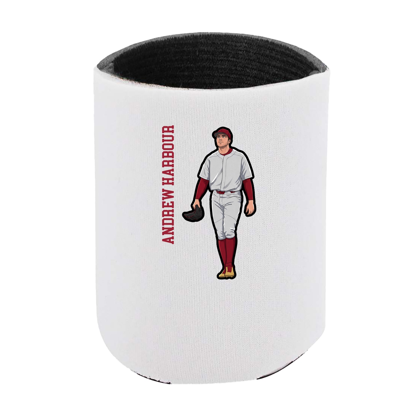 Can Holder — Name Vertical in White