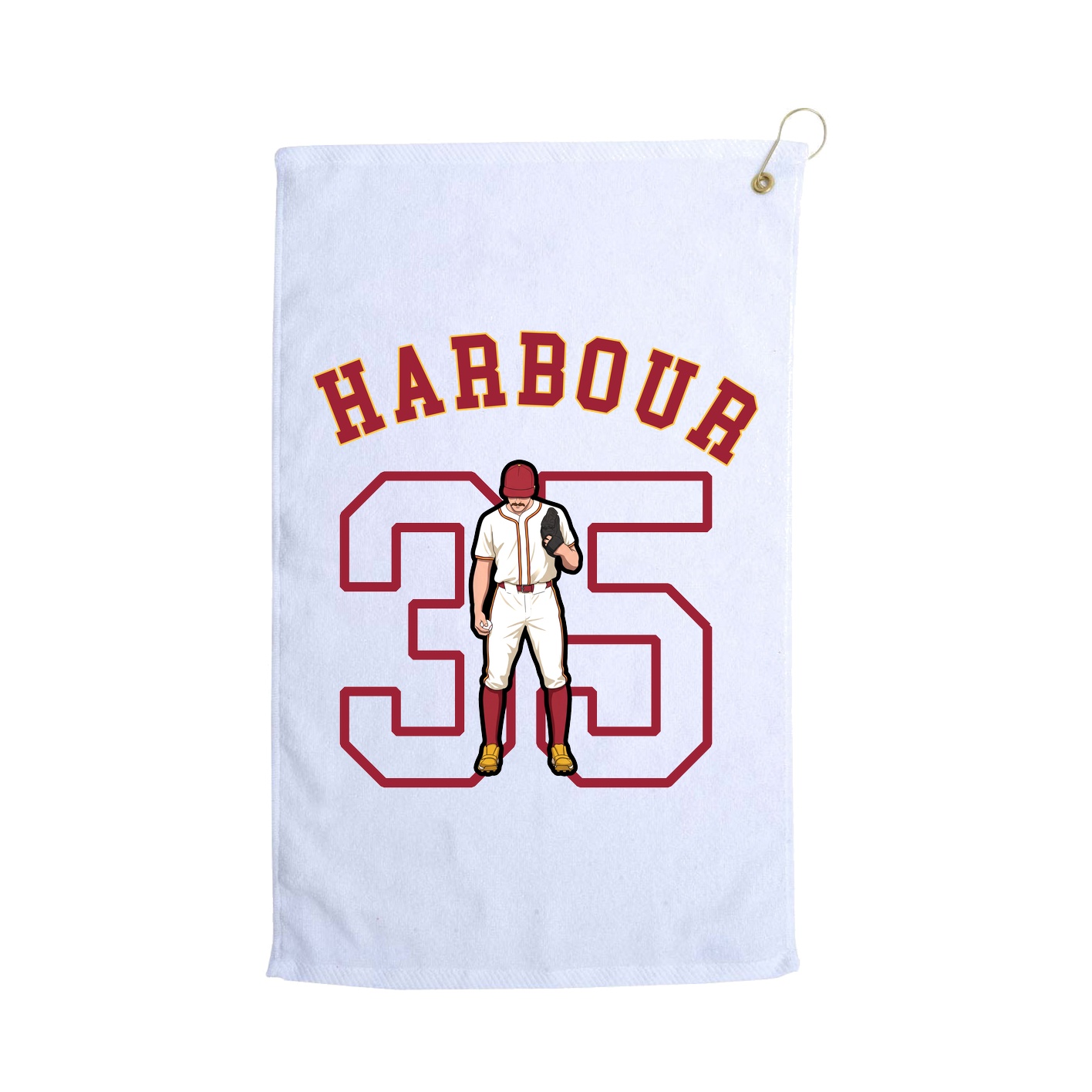 Golf Towel — Shirsey Arch in White