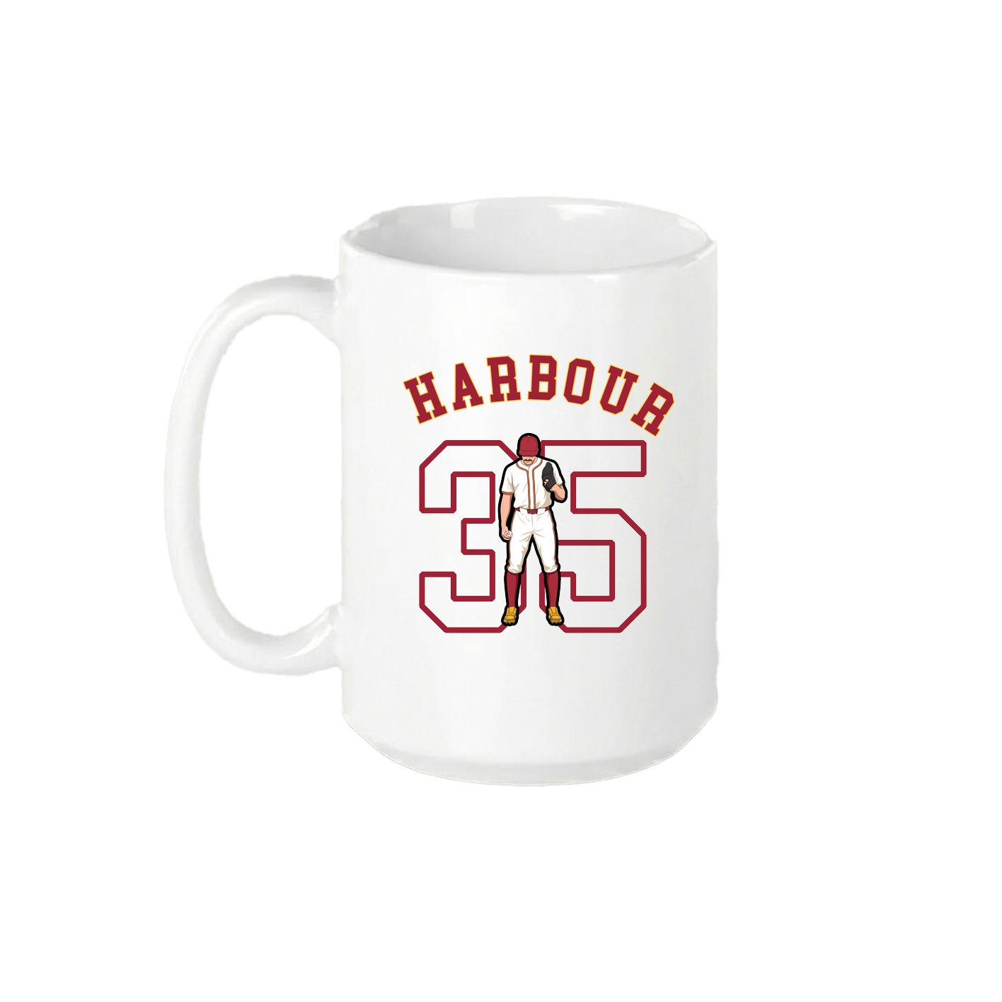 15oz Coffee Mug — Shirsey Arch in White
