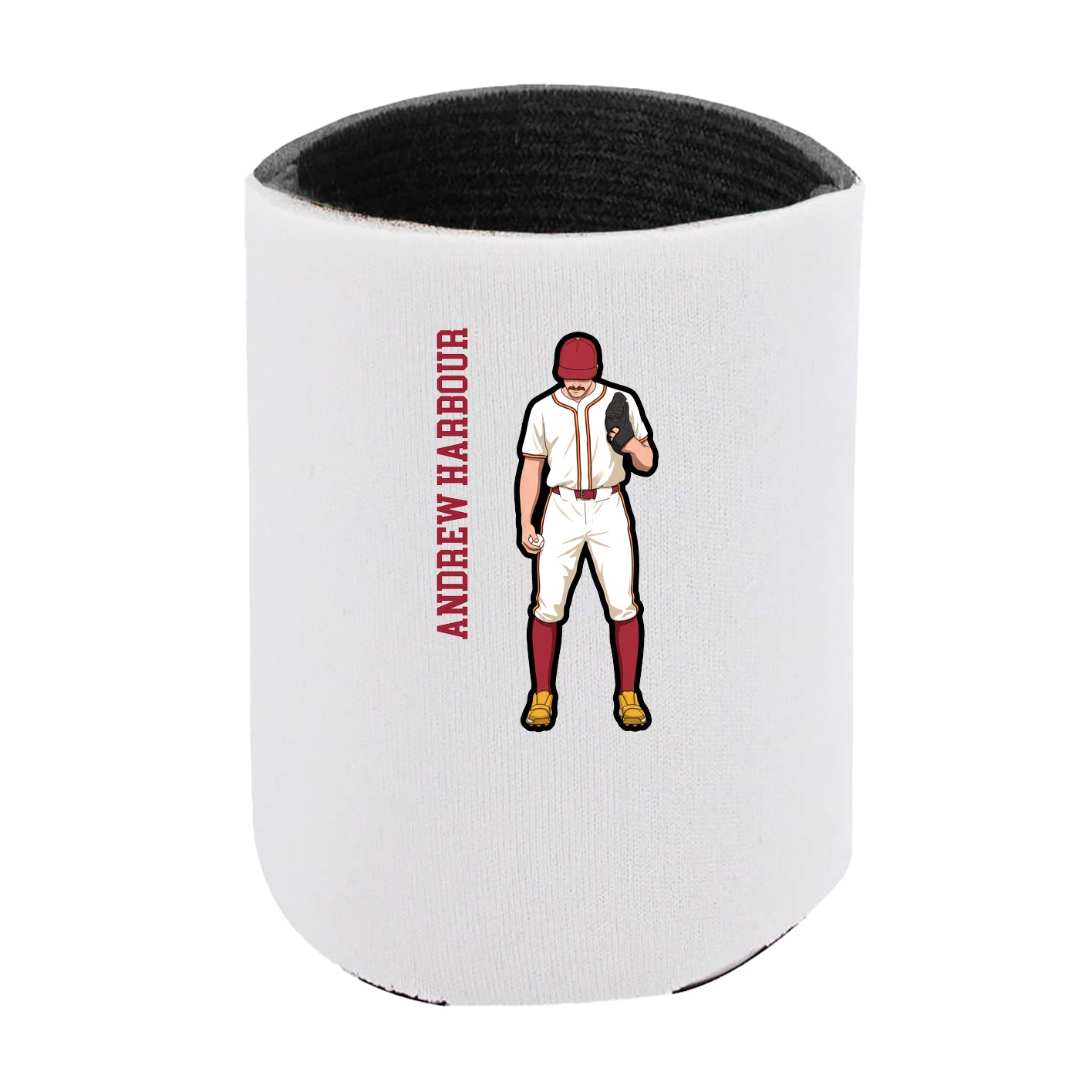 Can Holder — Name Vertical in White
