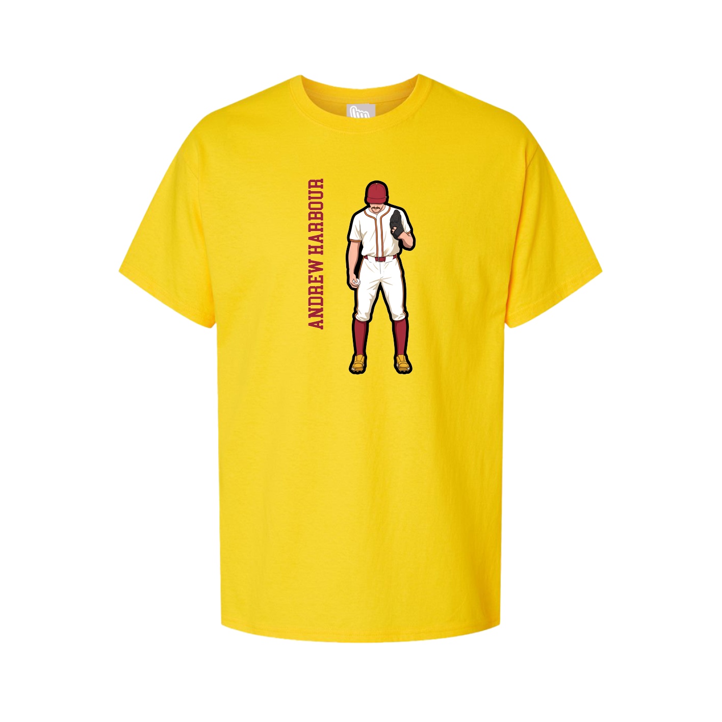 Youth Tee — Name Vertical in Gold