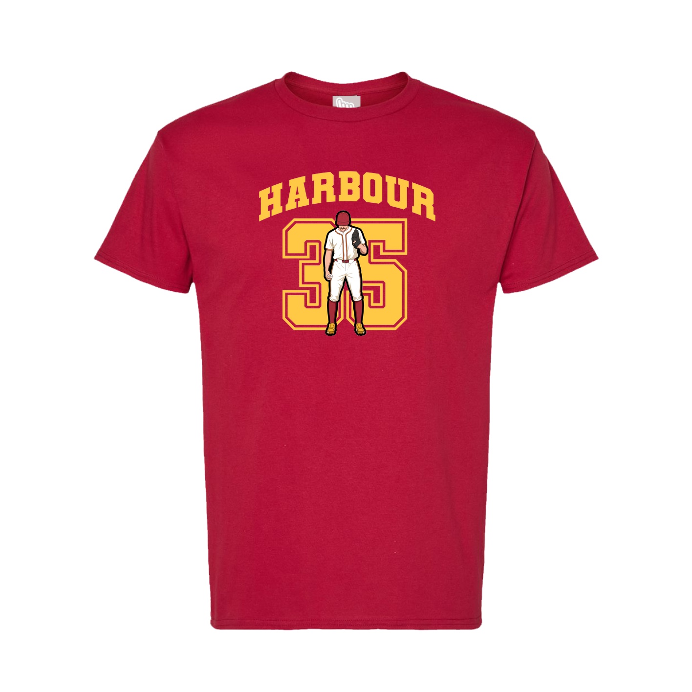 Tee — Number in Crimson