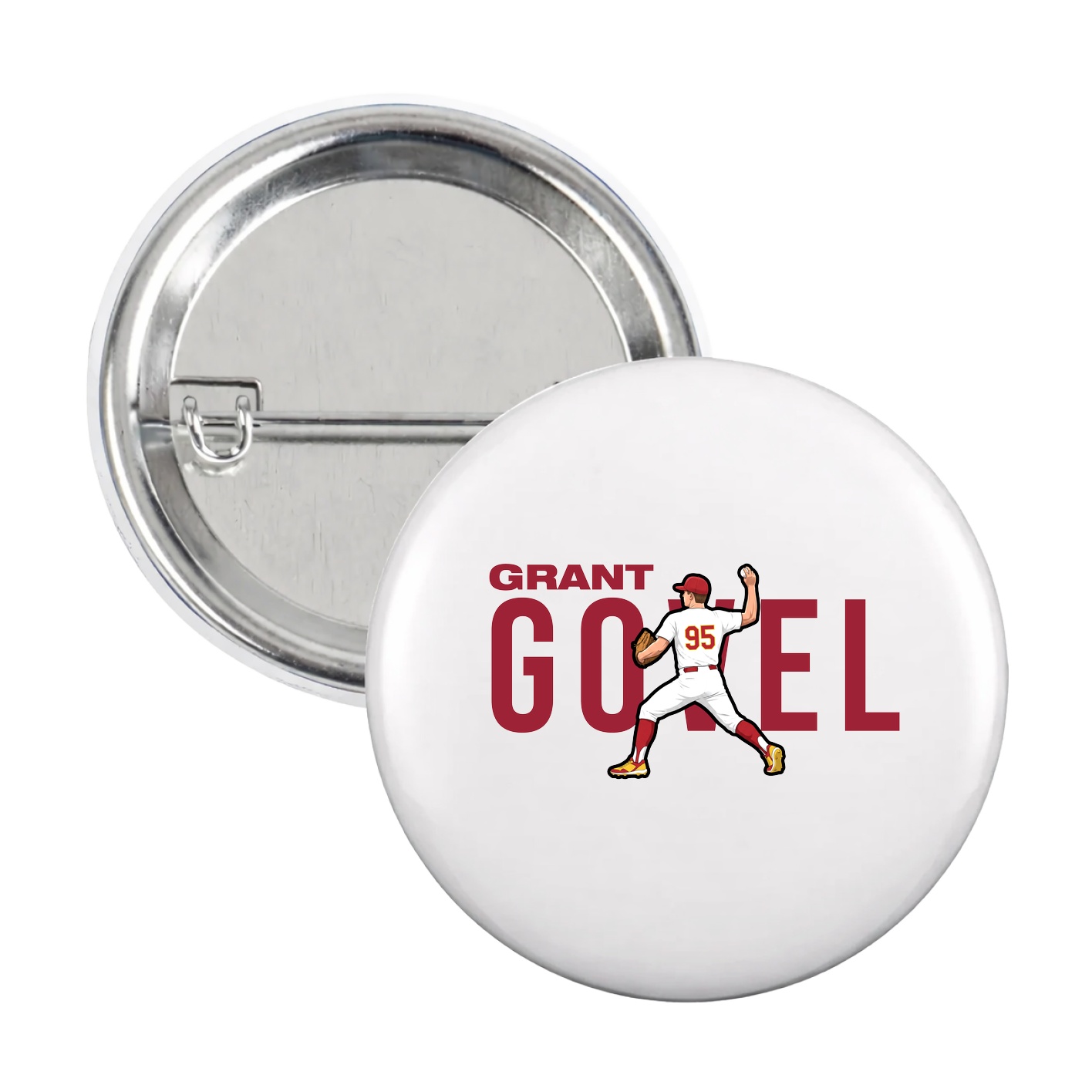 Game Day Button — Player Name in White