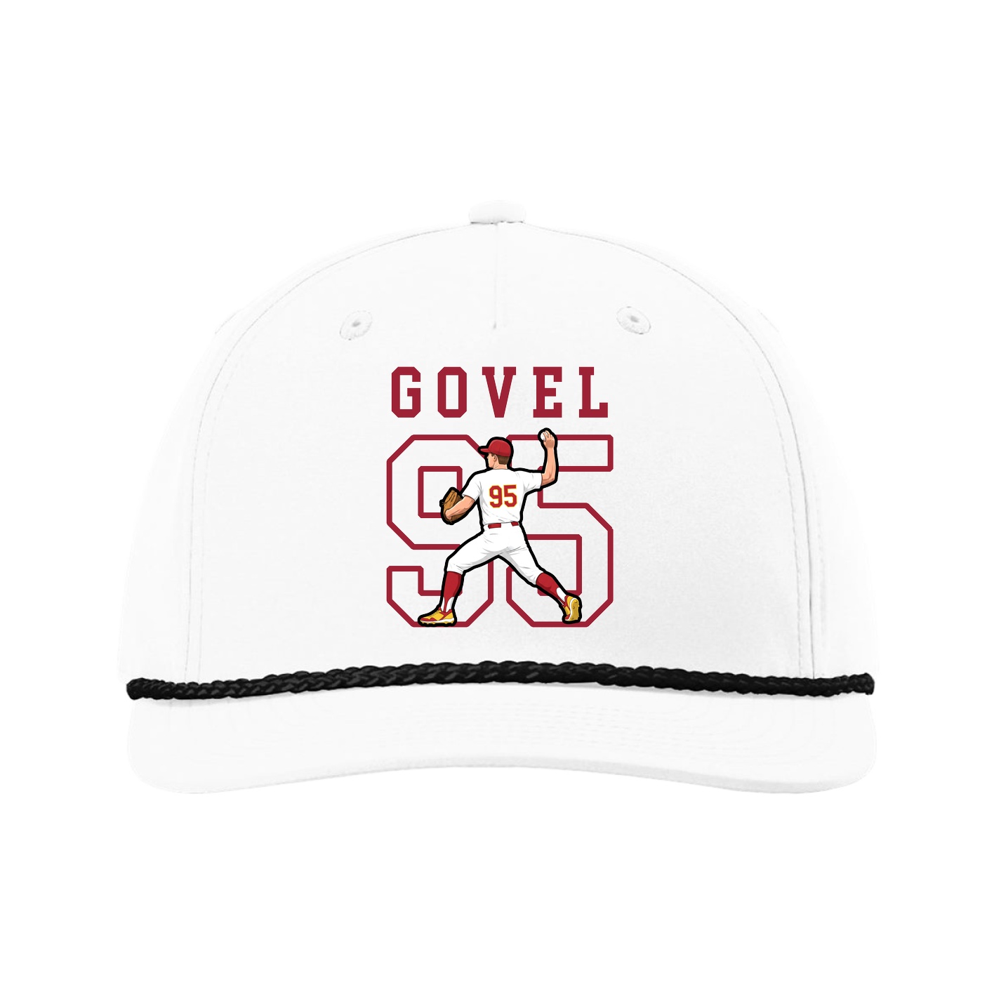 Five-Panel Classic Rope Cap — Shirsey in White