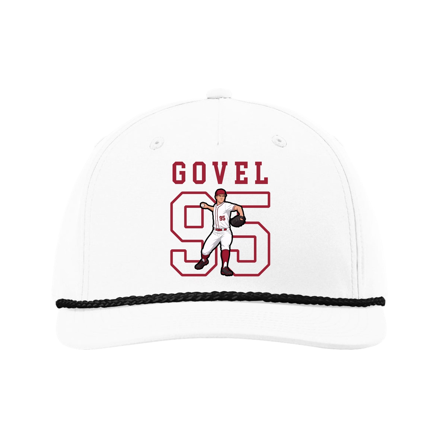 Five-Panel Classic Rope Cap — Shirsey in White
