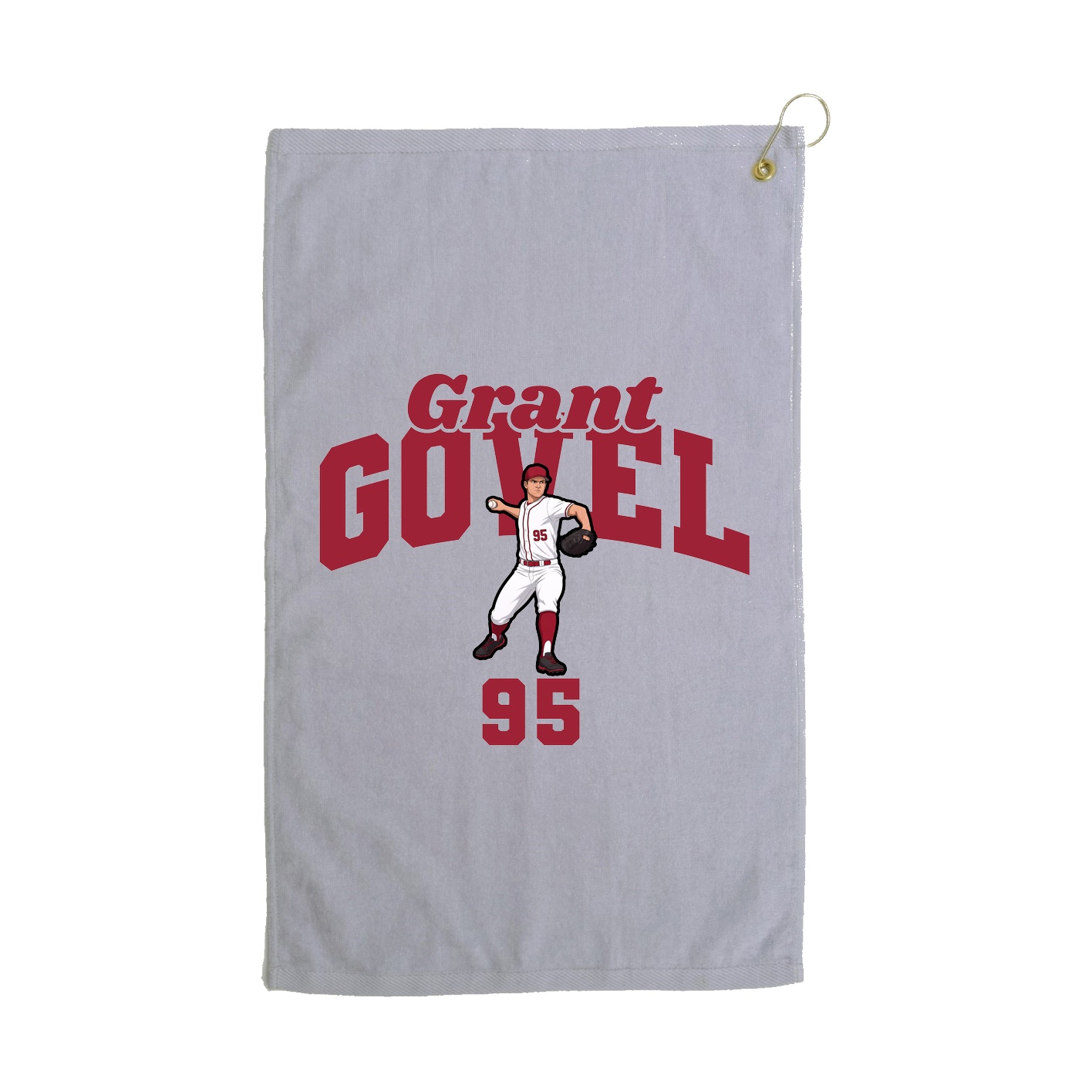 Golf Towel — Signature Arch in Grey