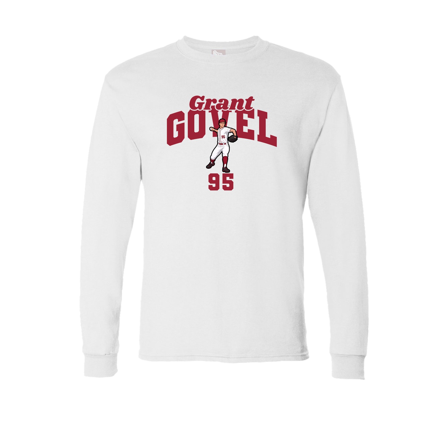Long Sleeve Tee — Signature Arch in White