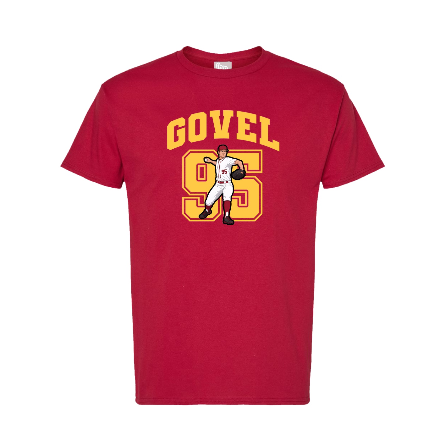 Tee — Number in Crimson