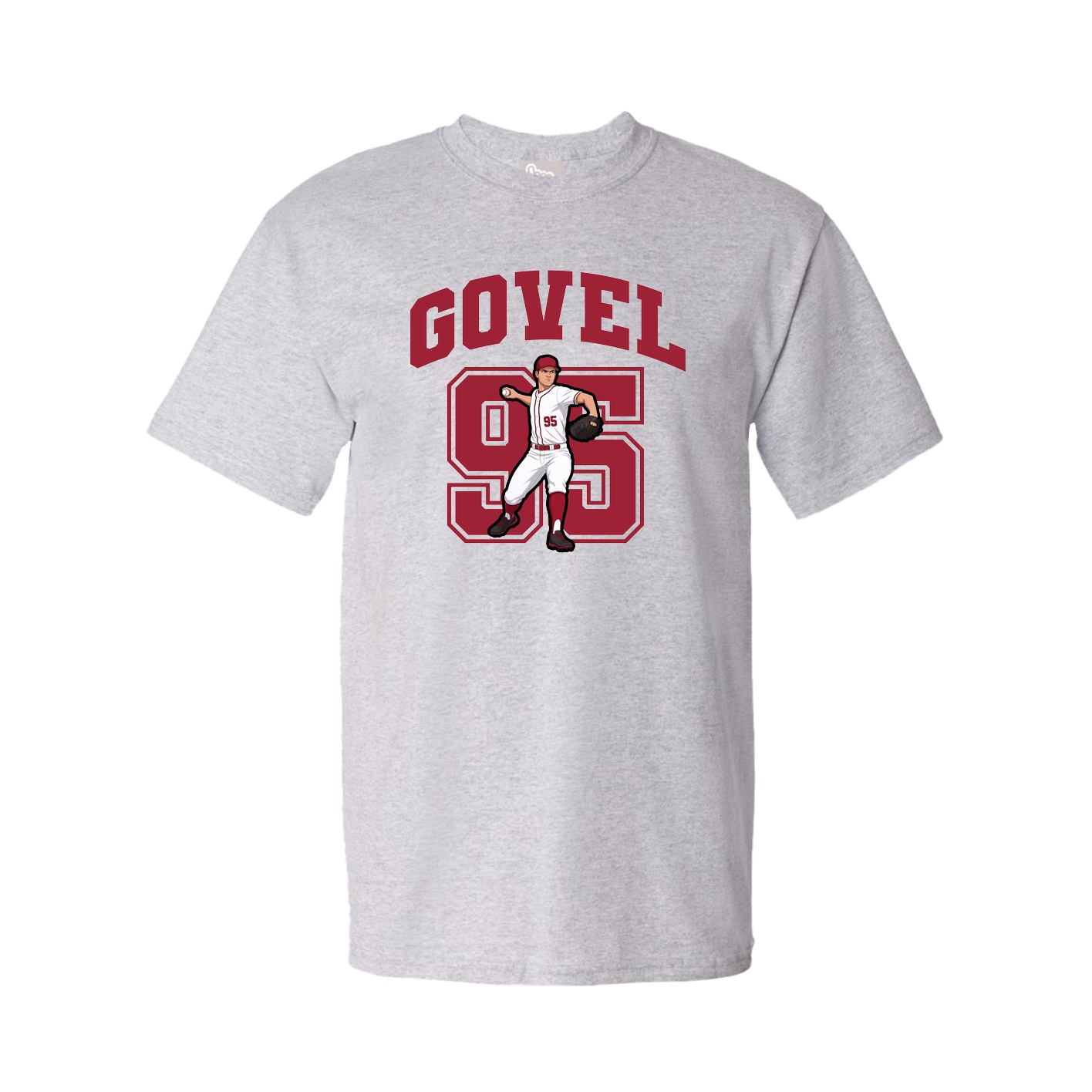 Youth Tee — Number in Grey