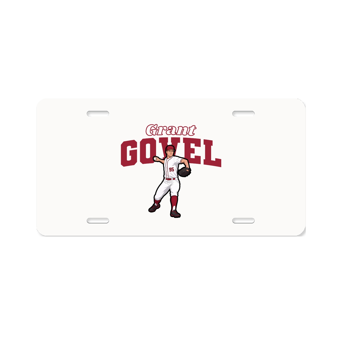 License Plate — Name Arch in Classic