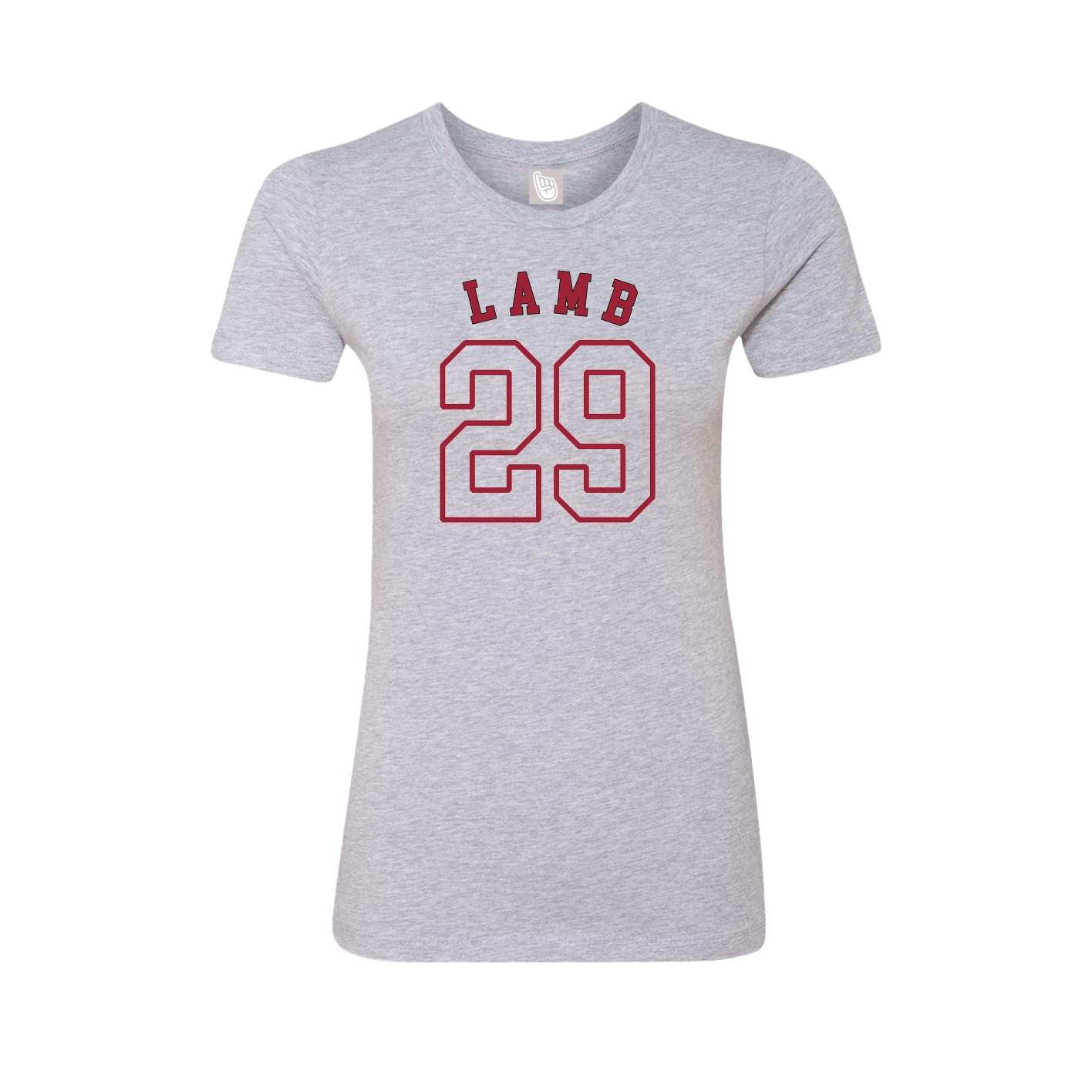 Fitted Women's Tee — Shirsey Arch in Grey