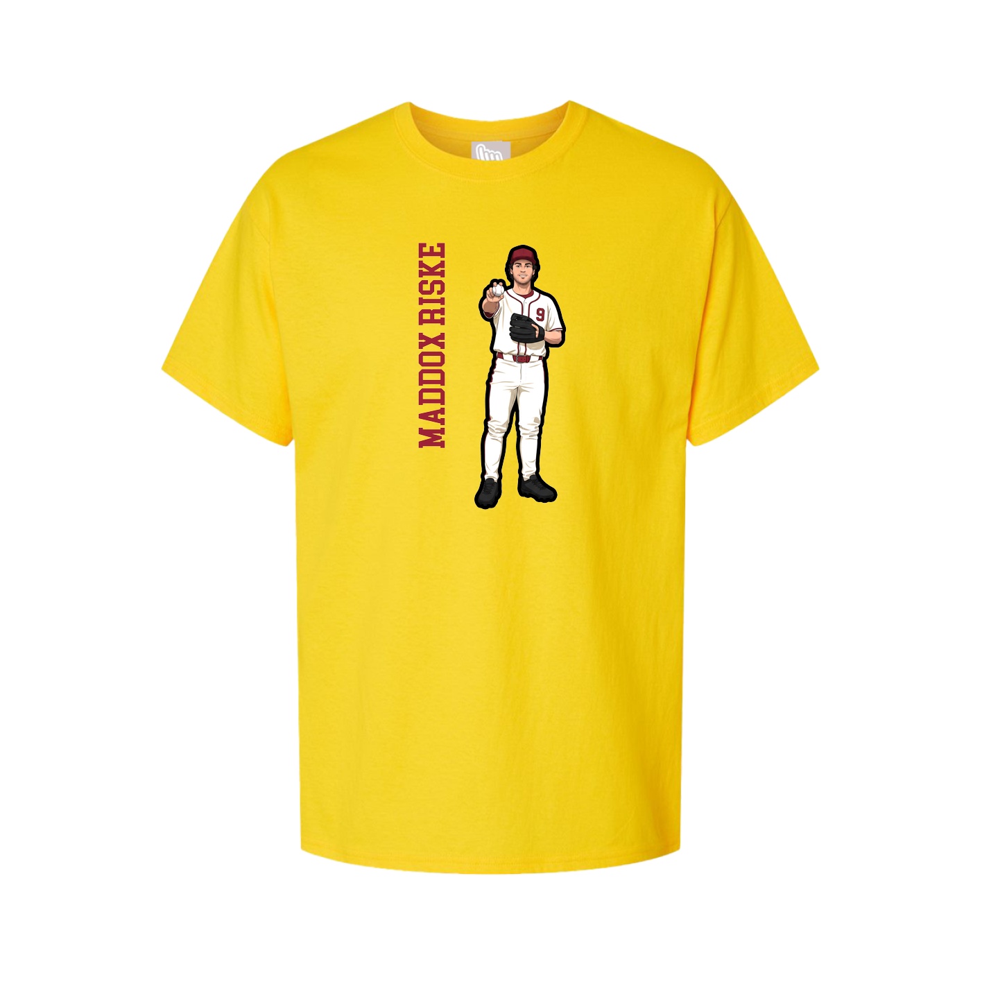 Tee — Name Vertical in Gold