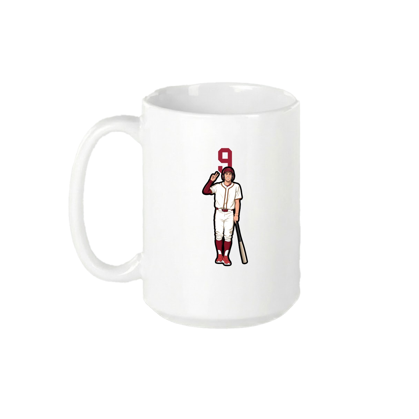 15oz Coffee Mug — Number Top in White