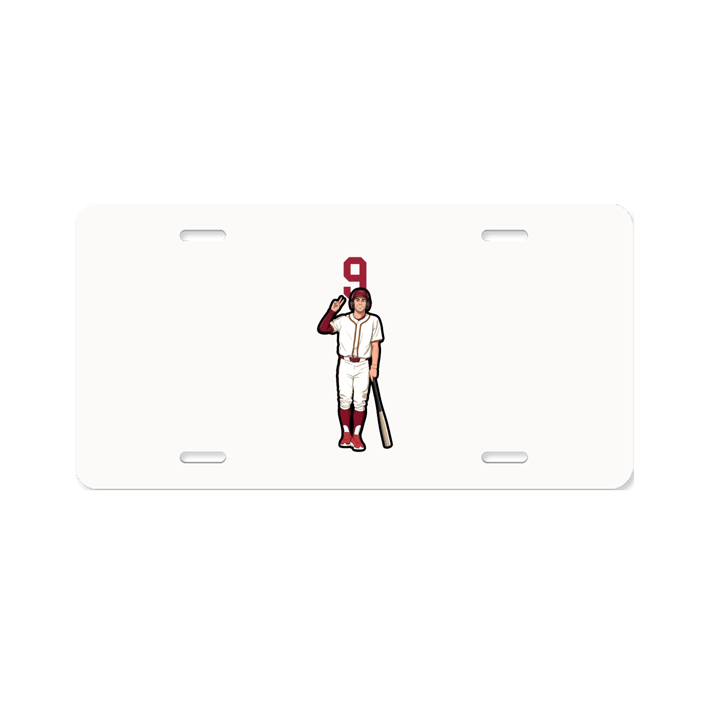 License Plate — Number Top in Classic