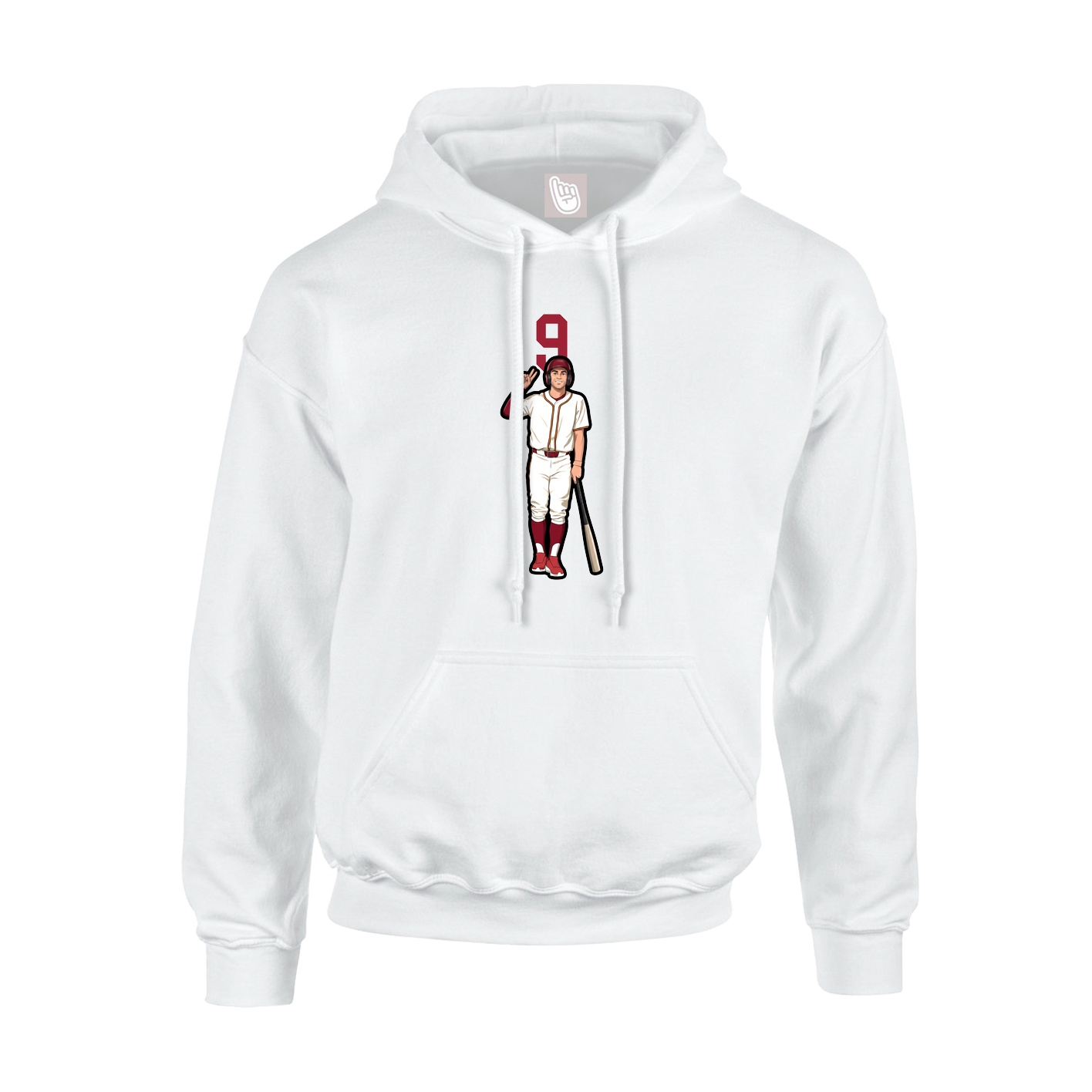 Hoodie — Number Top in White