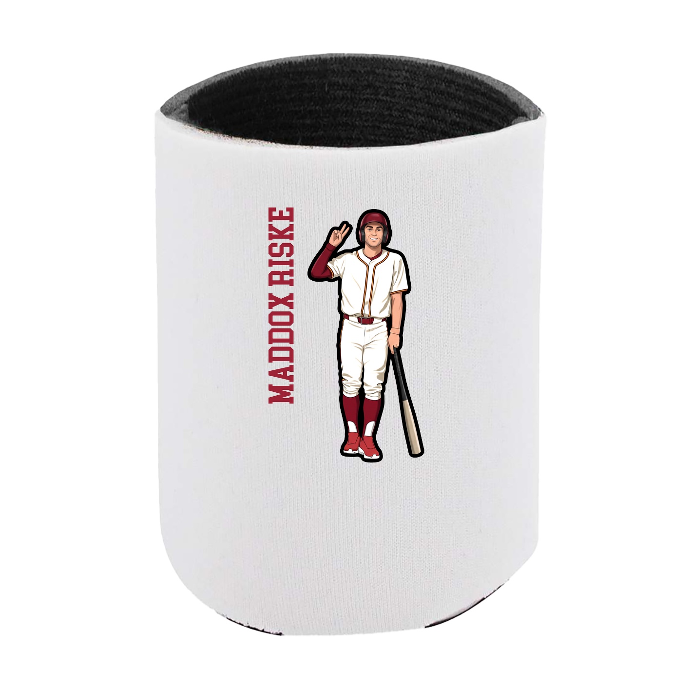 Can Holder — Name Vertical in White