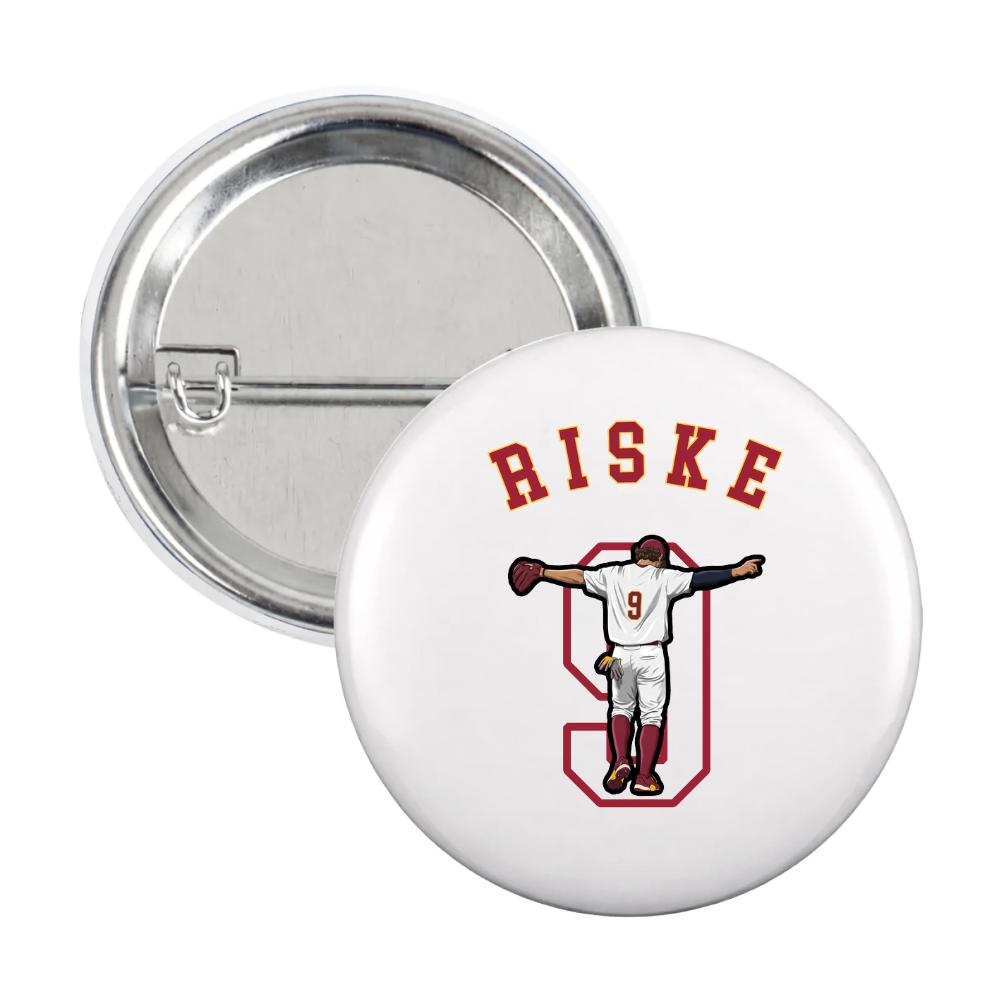 Game Day Button — Shirsey Arch in White
